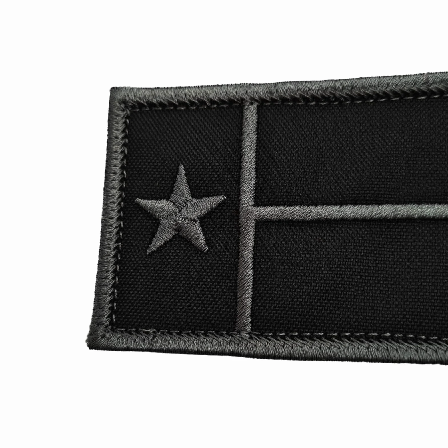 2AFTER1 Texas Lone Star Flag Blackout Subdued USA Army Tactical Morale Touch Fastener Cap Patch