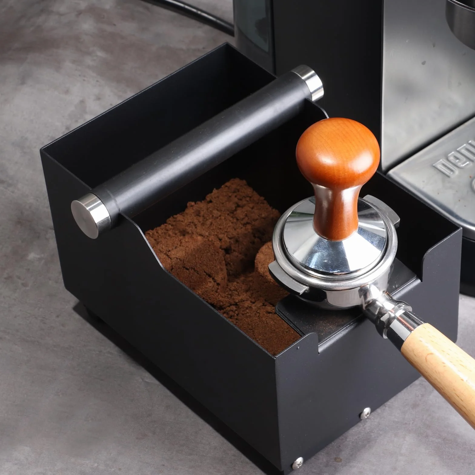 EFUTURETIME Pojemnik na odcedzacz Espresso Knock Box 20 cm x 14,5 cm x 14 cm