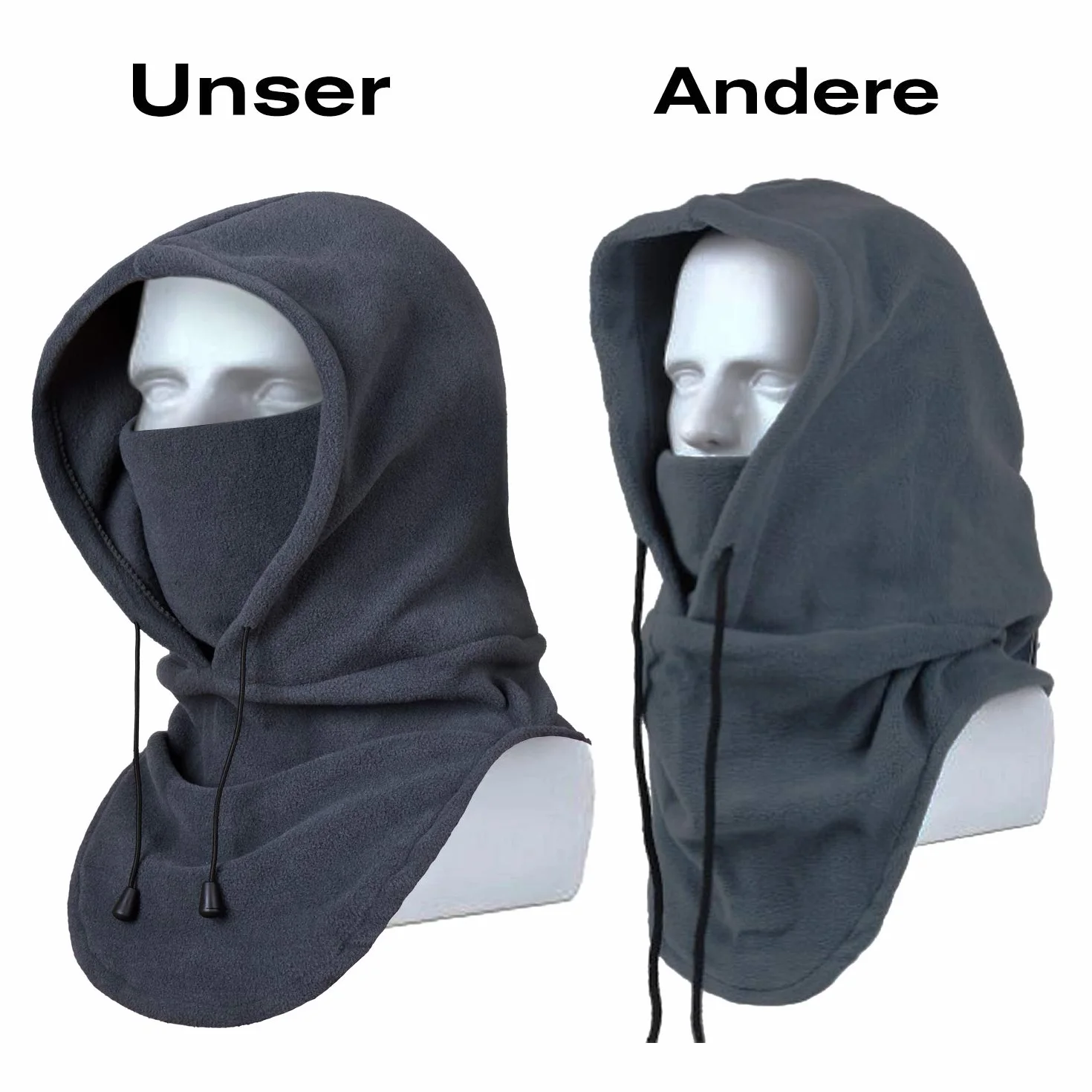 DealKits Balaclava maska na twarz, wiatroszczelna maska na całą twarz, regulowana maska narciarska, maska na motocykl i rower, ciepła kominiarka do uprawiania sportów zimowych i na zewnątrz, uniseks