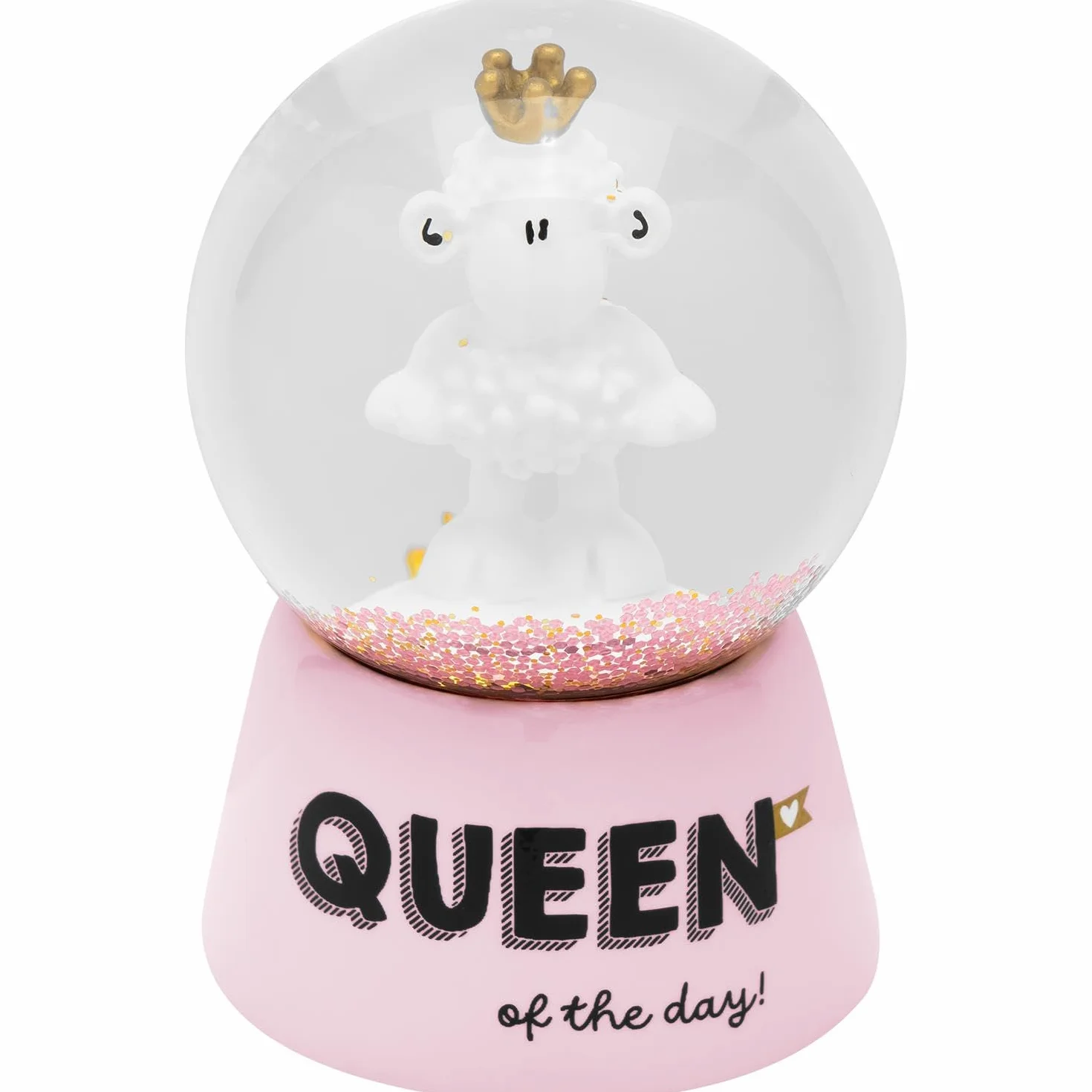 Sheepworld Wymarzona kula z nadrukiem Queen kula śnieżna 6,5 cm żywica poliestrowa
