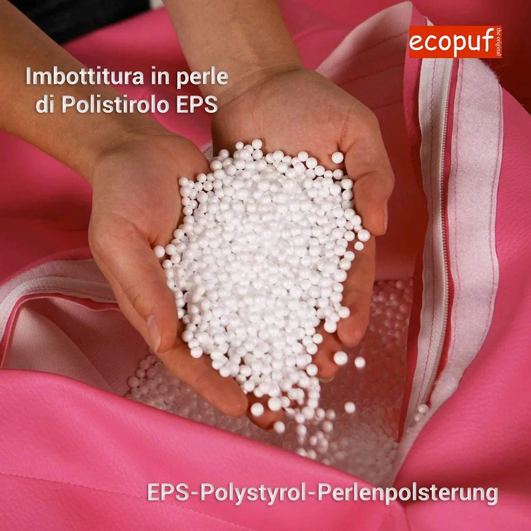 Ecopuf Keiko Siedzisko Cord Fotel Rozmiar S 75x75x70 cm welur z uchwytem i poduszką