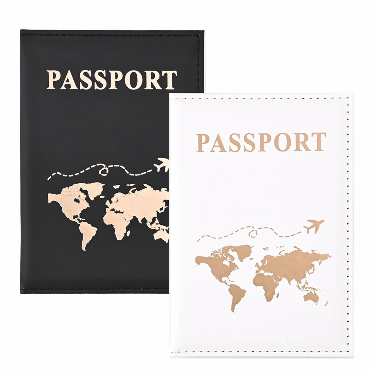 Etui na paszport 2PACK skóra PU organizer czarny biały