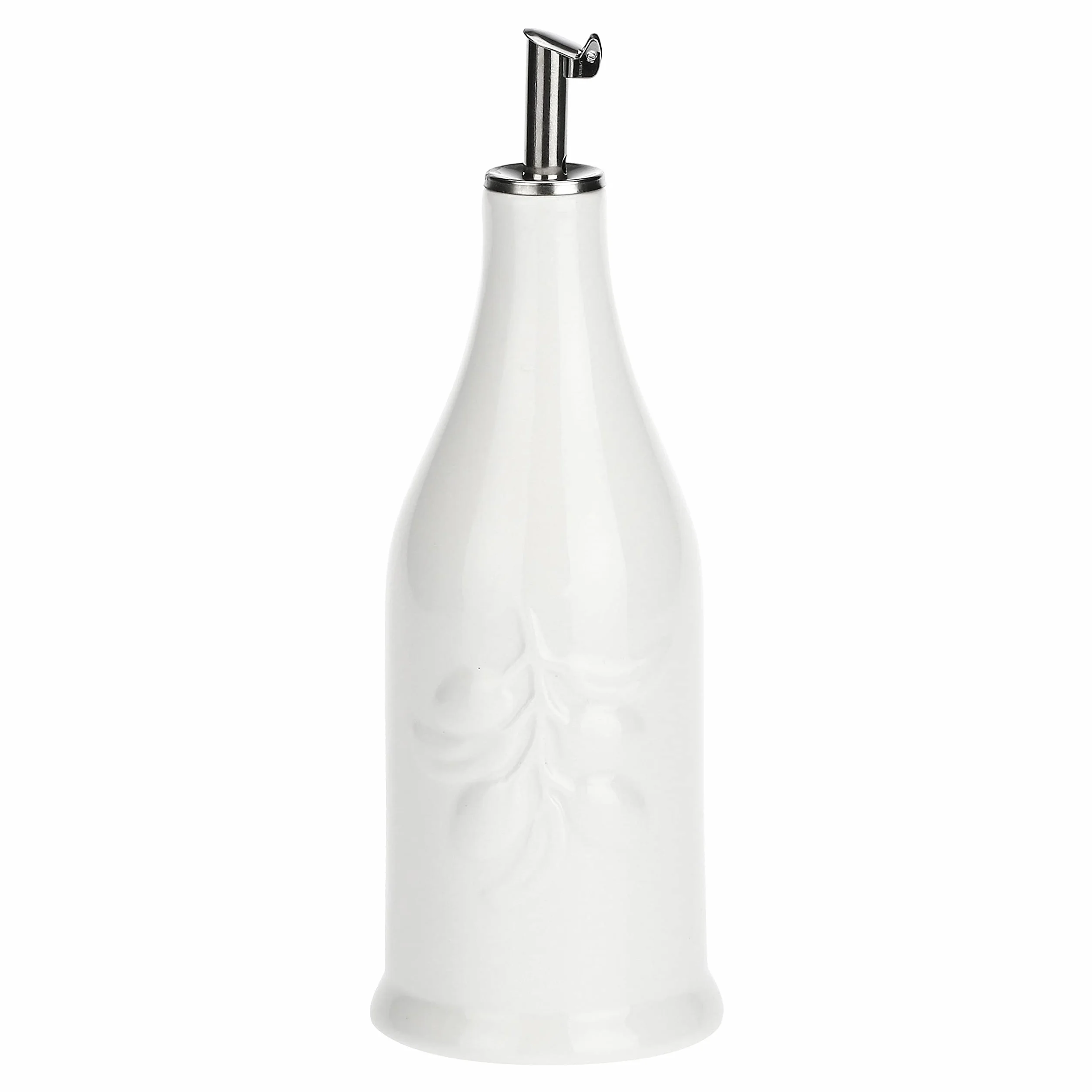 la Porcellana Menage cylindryczna butelka na olej porcelana biała 7,2 x 7,2 x 17,5 cm