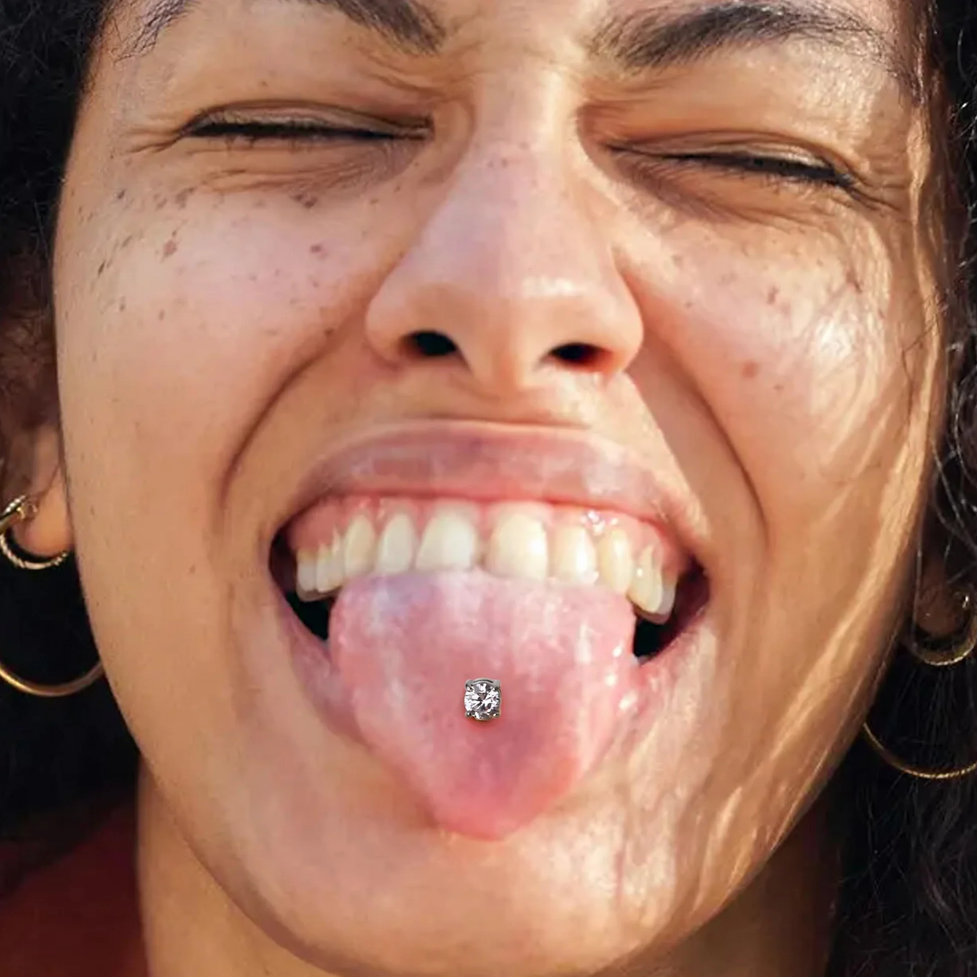 CASSIECA 12 szt., 14 g, piercing, do języka, dla kobiet, sutki, stal nierdzewna, srebro, język, sztanga, biżuteria