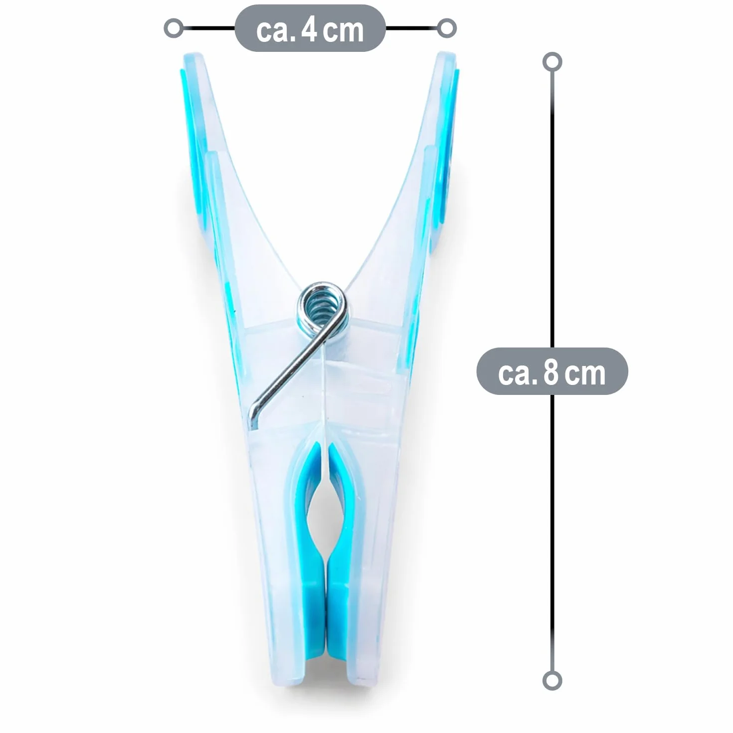 COM-FOUR® 40x klamerki do bielizny z miekkim uchwytem, sledzie z mocnym uchwytem do zawieszania poscieli, klamerki do wieszania ubran (040 sztuk - miekki uchwyt)