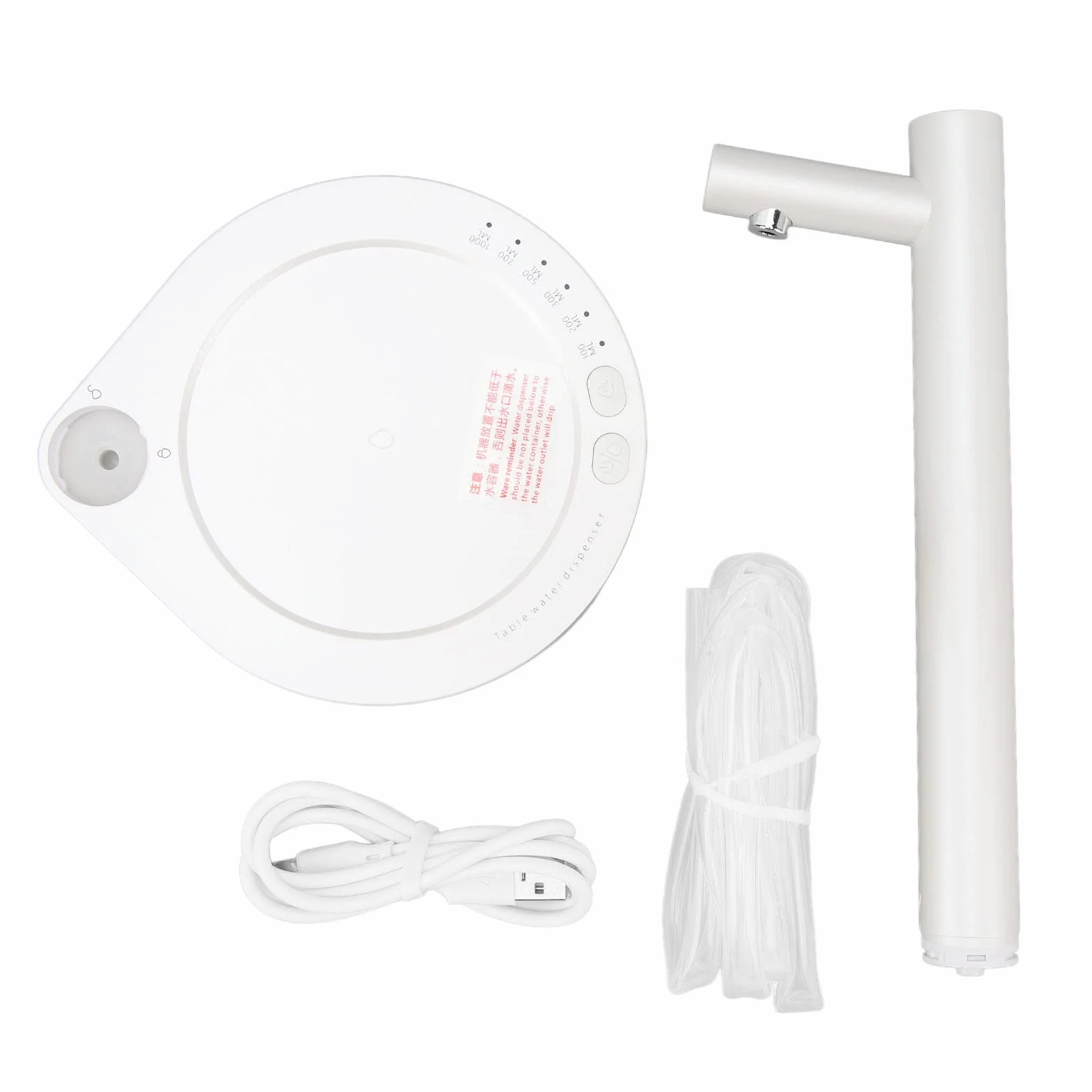 Przenośny Dystrybutor Wody LED, Ładowanie USB, Pompa do Butelek
