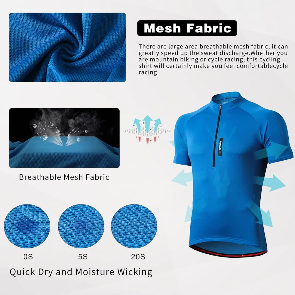 FEIXIANG T-shirt Mężczyźni Męska koszulka rowerowa