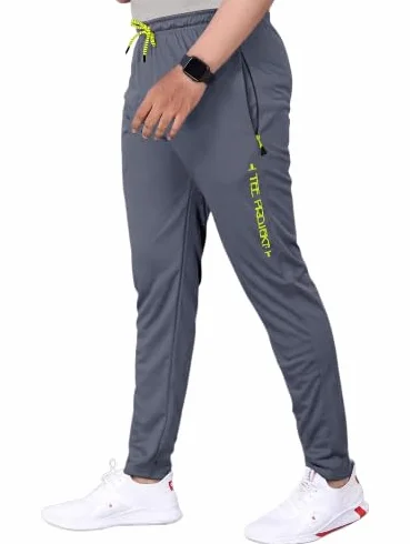 Tee Projekt Lycra Soild nowoczesne spodnie dresowe dla mężczyzn zapinane na zamek kieszenie wąskie joggery do jogi, odzież do biegania, sportu, sportowego joggera