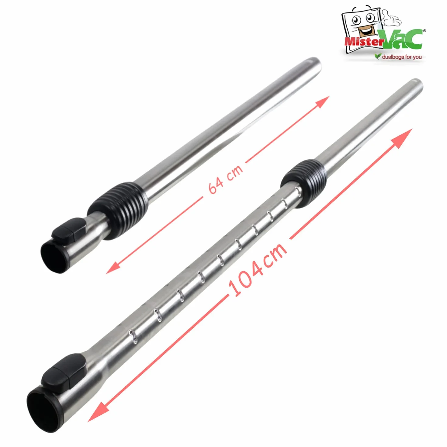 MisterVac Teleskopowa rura do odkurzacza kompatybilna z Miele Blizzard CX1 Cat&Dog PowerLine