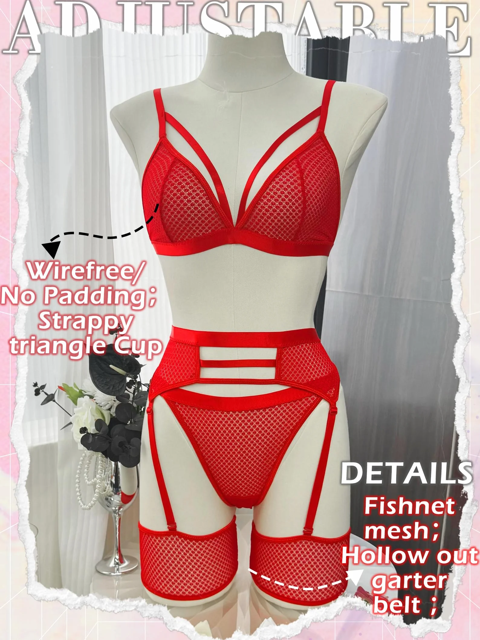 popiv Sexy Kobiety Garter Lingerie