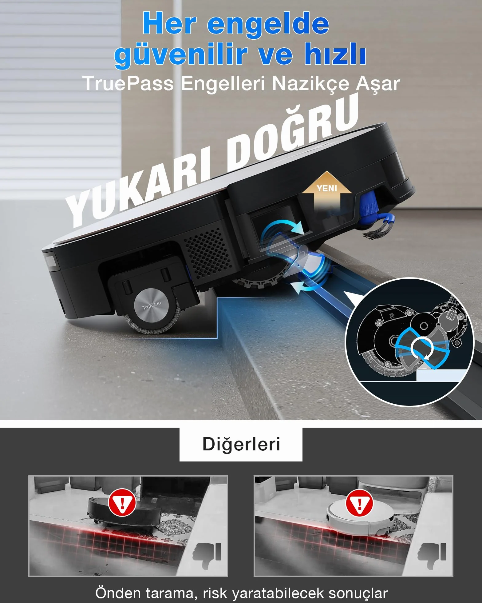 ECOVACS X11 OMNICYCLONE robot odkurzający z funkcją wycierania 19500 Pa OZMO Roller 2.0 PureCyclone 2.0