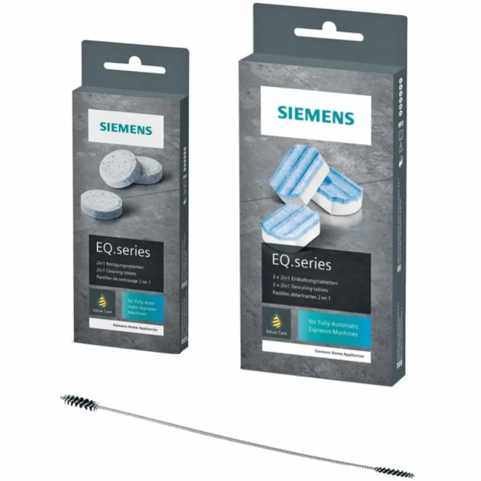 SIEMENS TZ80001 10 tabletek czyszczących + 3 tabletki odkamieniające do serii EQ