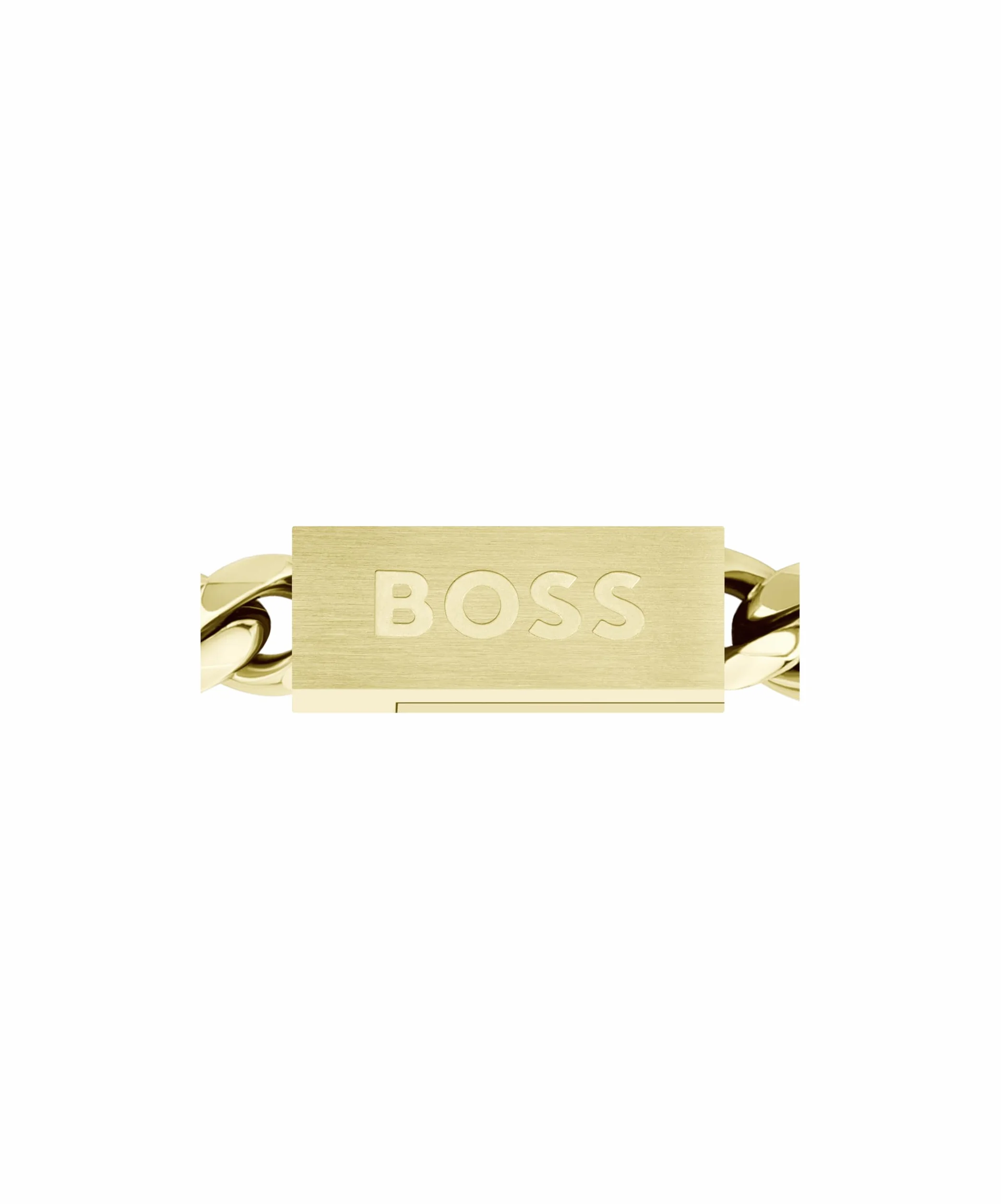 Boss Chain For Him Halskette Panzerkette aus Edelstahl in der Farbe Gold mit einer Länge von 61cm, 1580173