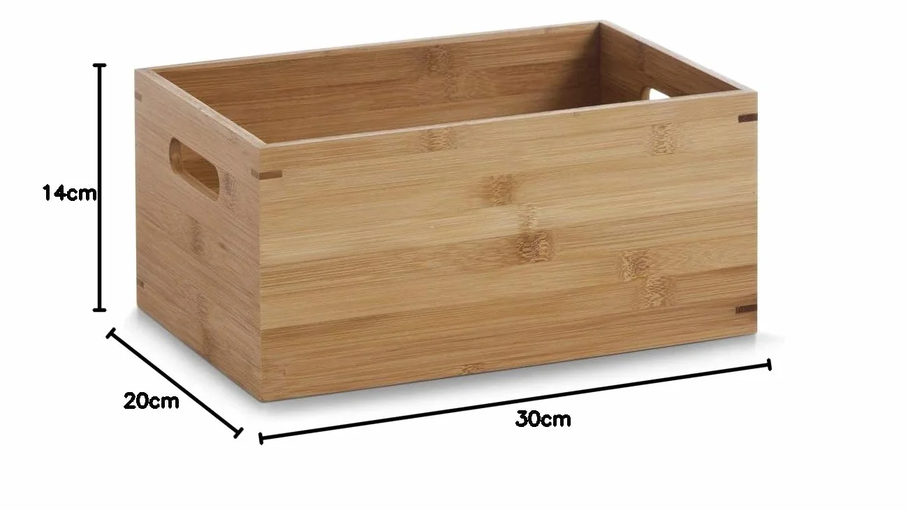 Zeller Pudełko Bambus 30 x 20 x 14 cm