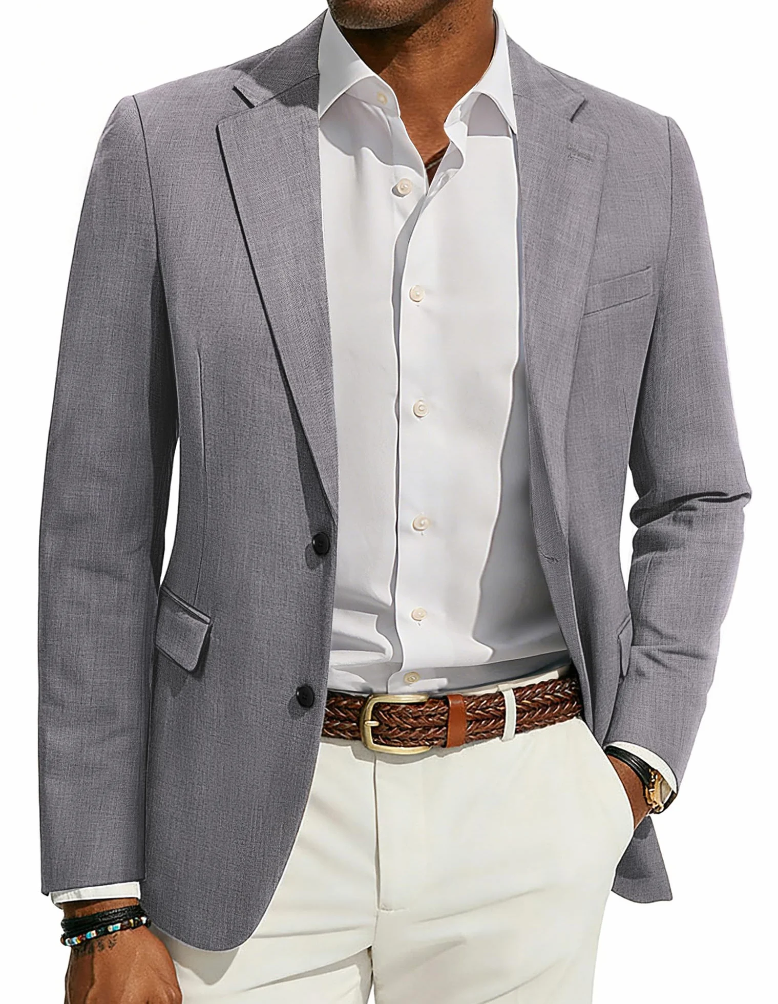 PJ PAUL JONES Marynarki męskie Smart Blazer Kurtki Casual Business Sport Płaszcze
