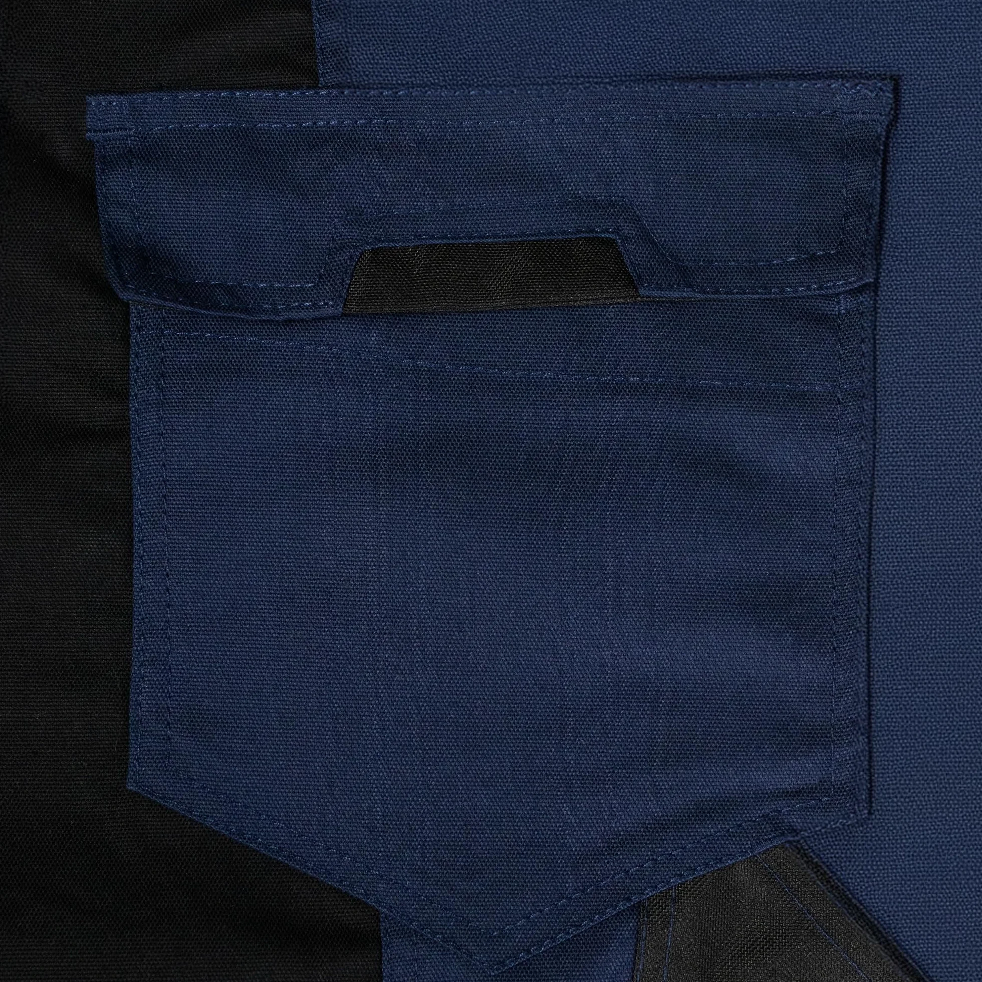 ART.MAS Spodnie robocze Classic Stretch Slim Fit granatowe | wytrzymały materiał płócienny, elastyczne, 10 kieszeni, elementy odblaskowe