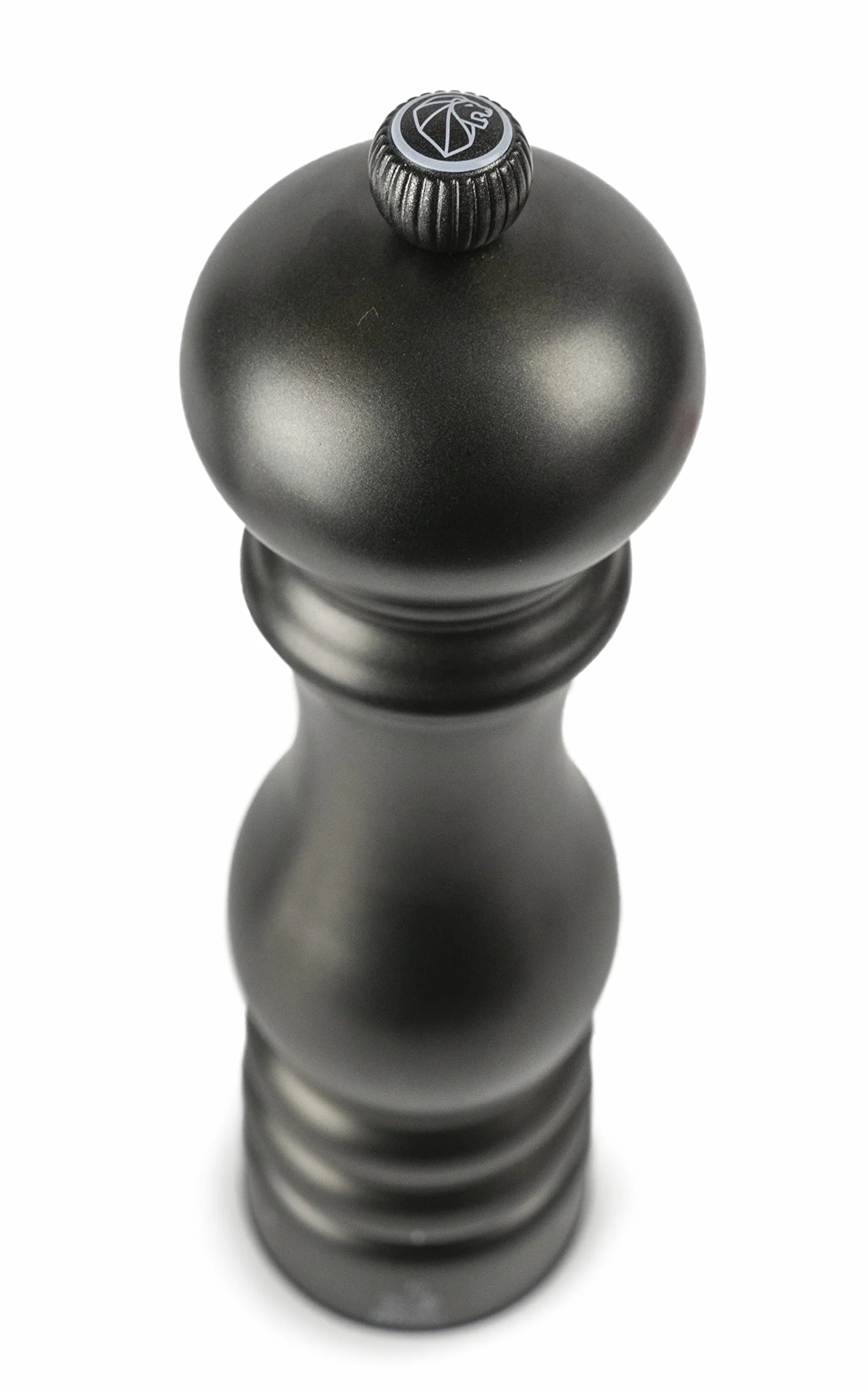 PEUGEOT Paris Chef u'Select młynek do soli 22 cm + sól kamienna w zestawie - wykonany ze stali nierdzewnej - 6 wstępnie zdefiniowanych ustawień mielenia - wyprodukowano we Francji - kolor węgla