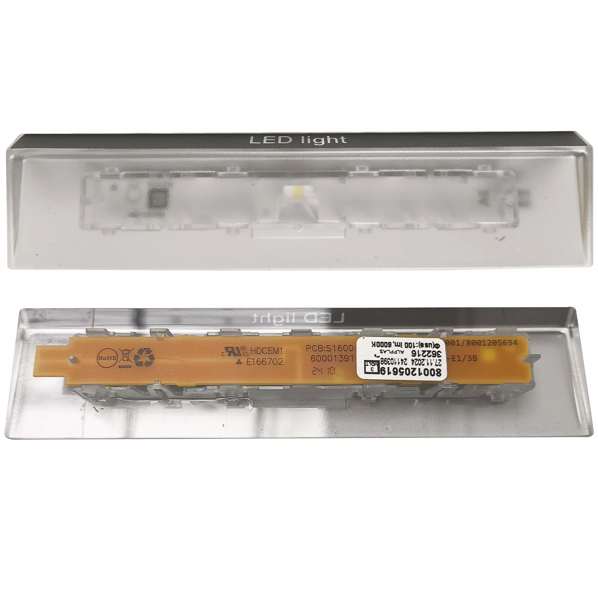 Moduł diodowy LED zamiennik Bosch Siemens Neff Constructa 10003924 10024820 00628627 oświetlenie wewnętrzne lodówki listwa LED 138x32x20 mm