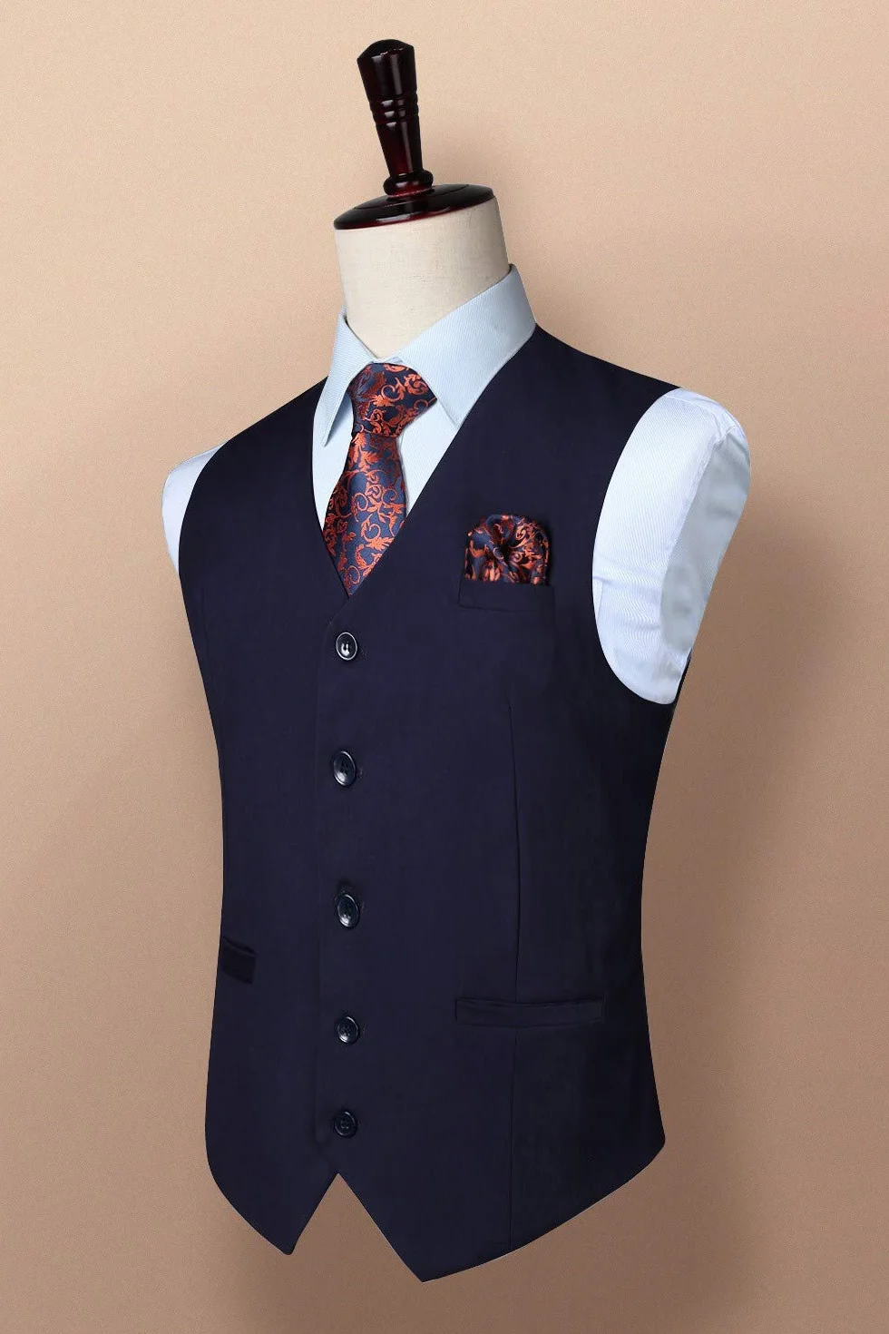 Enlision Kamizelka dla mężczyzn formalna jednokolorowa kamizelka ślubna jednolity kolor smoking kamizelka biznesowa kamizelka z kieszeniami XS-4XL