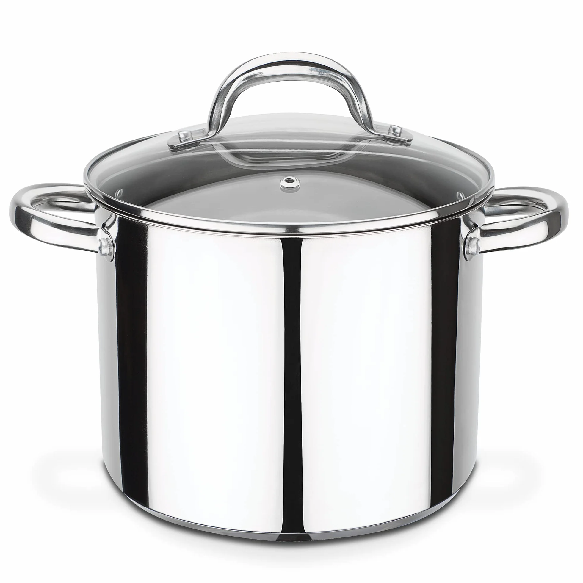 GSW 990189 Montreal garnek do warzyw ze szklaną pokrywką 20 cm/ok. 5,0 l, stal nierdzewna, srebrny, 20 cm