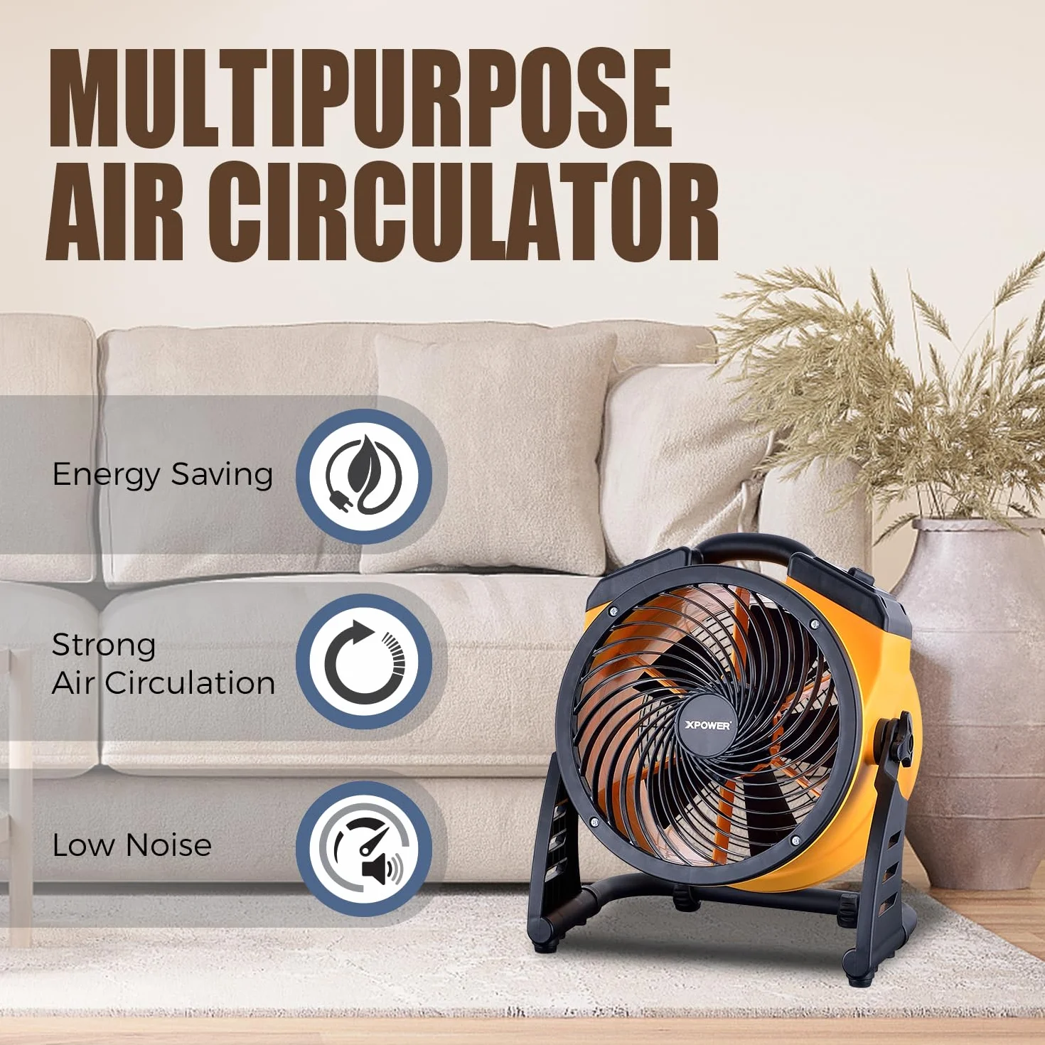 XPower FC-100 900 CFM Wentylator Podłogowy Przemysłowy Cyrkulator Powietrza