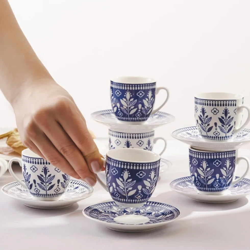KARACA Peyker zestaw kubków do kawy 85 ml na 6 osób