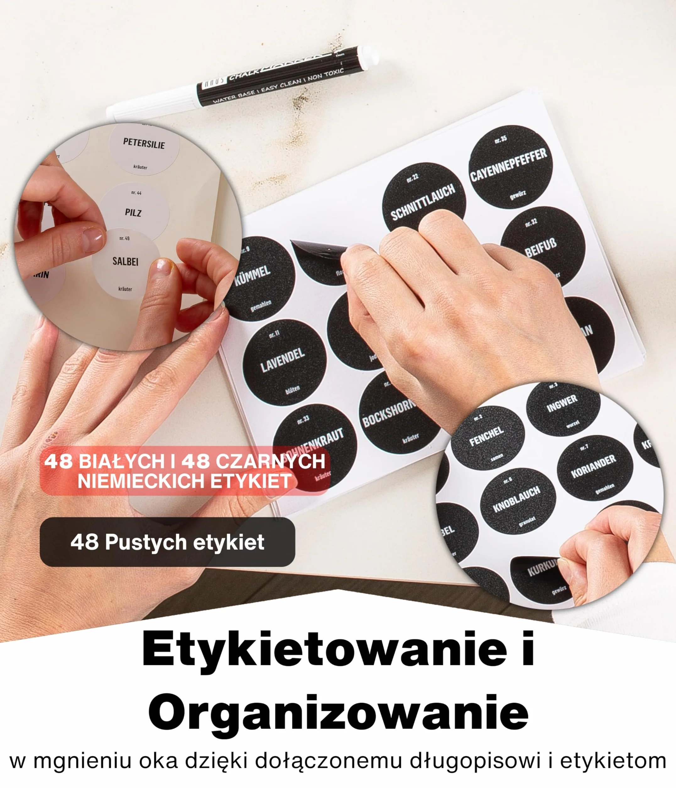 Deco haus Stojak na Przyprawy 4-poziomowy Metalowy Organizer Kuchenny 28 Słoiczki Czarny