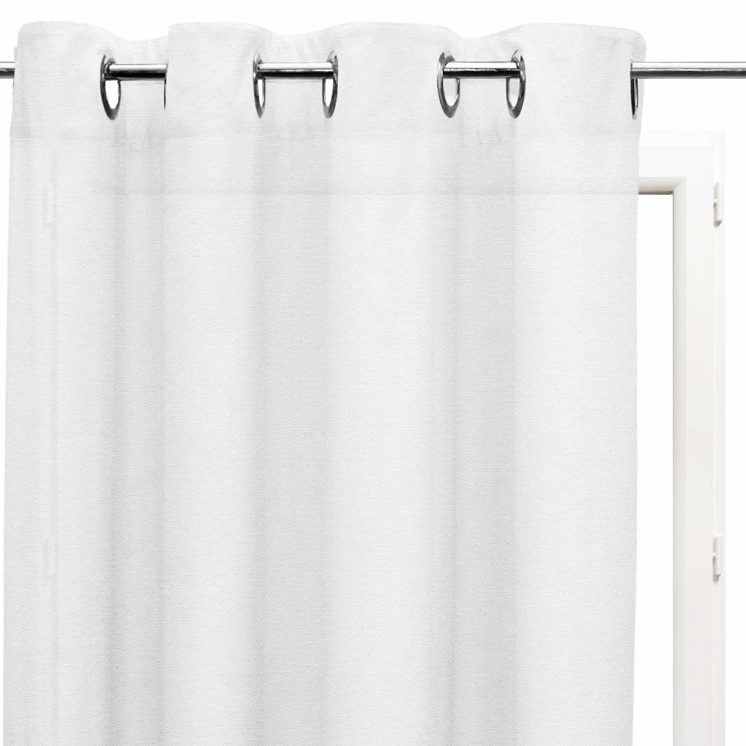Soleil d'Ocre Panama Woalka w Bawelna z Eyety 135x250 cm Panama Bawelna Blanc