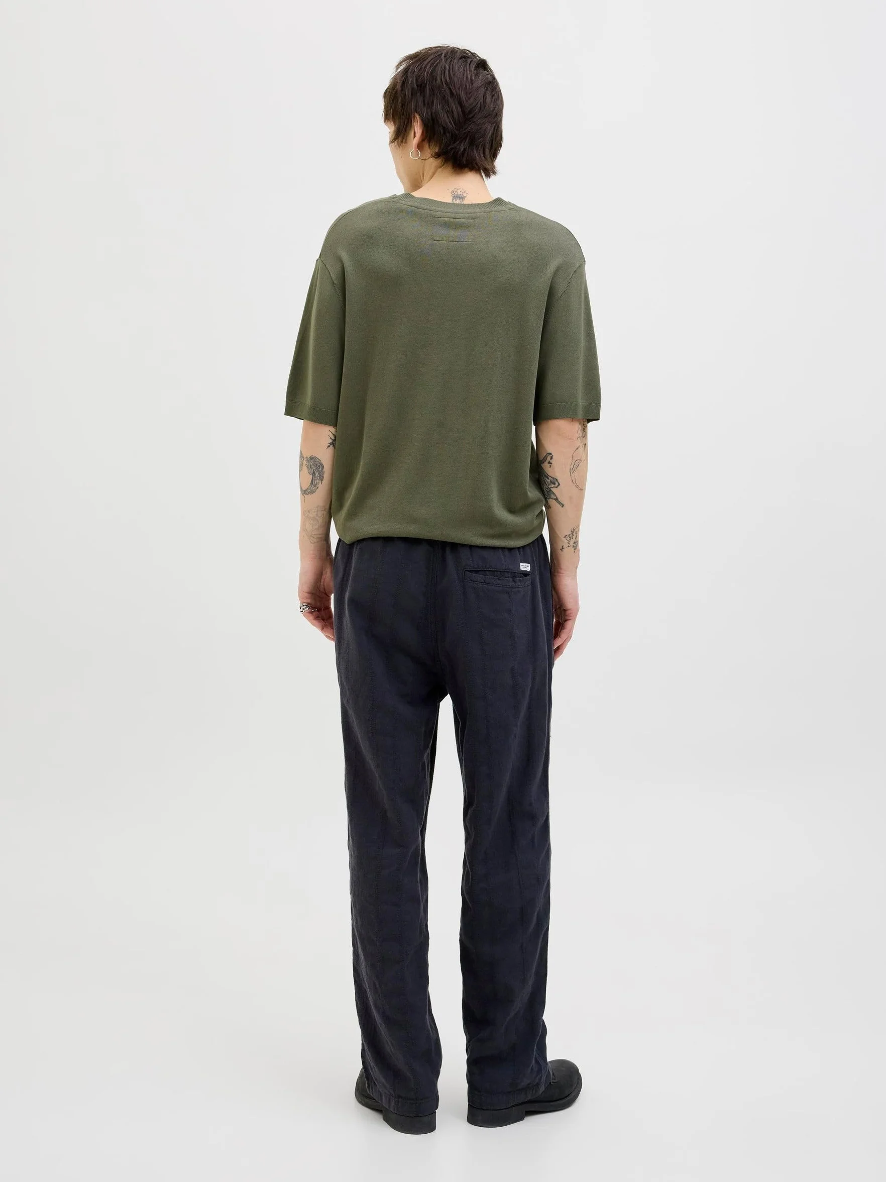 JACK & JONES Jprccwilliam Knit Crew Neck Ss Sn męskie, four leaf clover, L