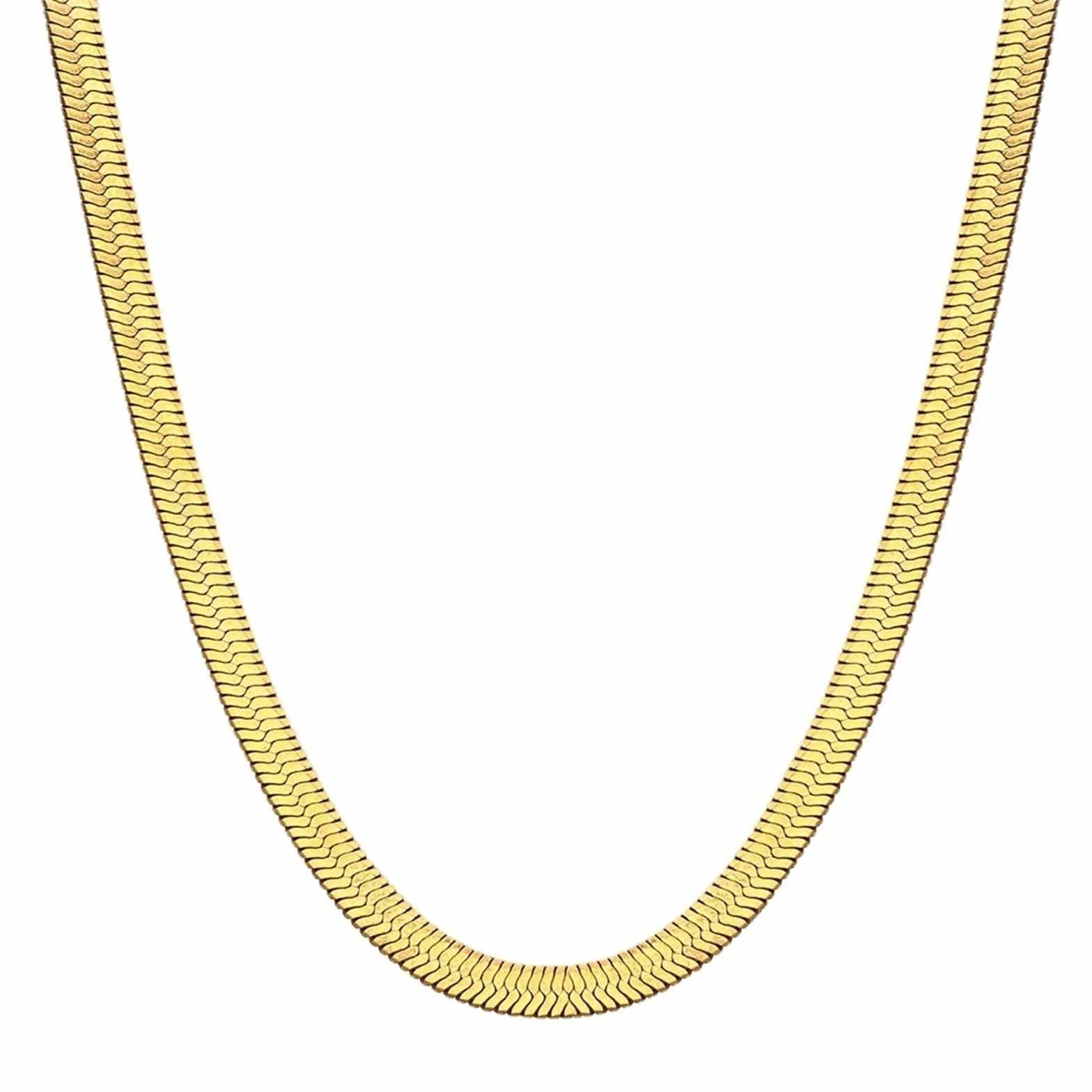 YXWYXWA Stainless Steel Snake Chain Necklace for Women - Long, Elegant Jewelry Accessory