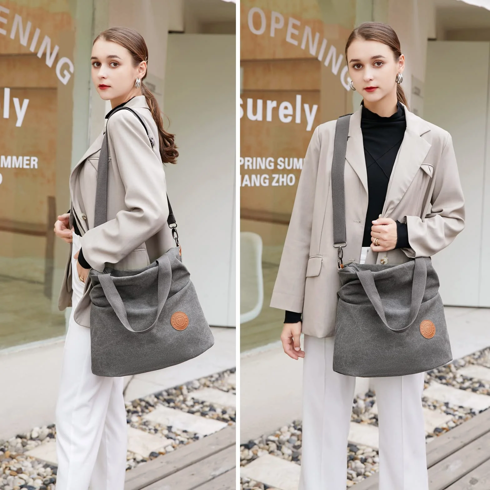 Myhozee Płótno Torebka damska - Crossbody Torba na ramię Crossbody Torba Crossover Dziewczęca Szkoła Szkolna Zakupy Szkolne