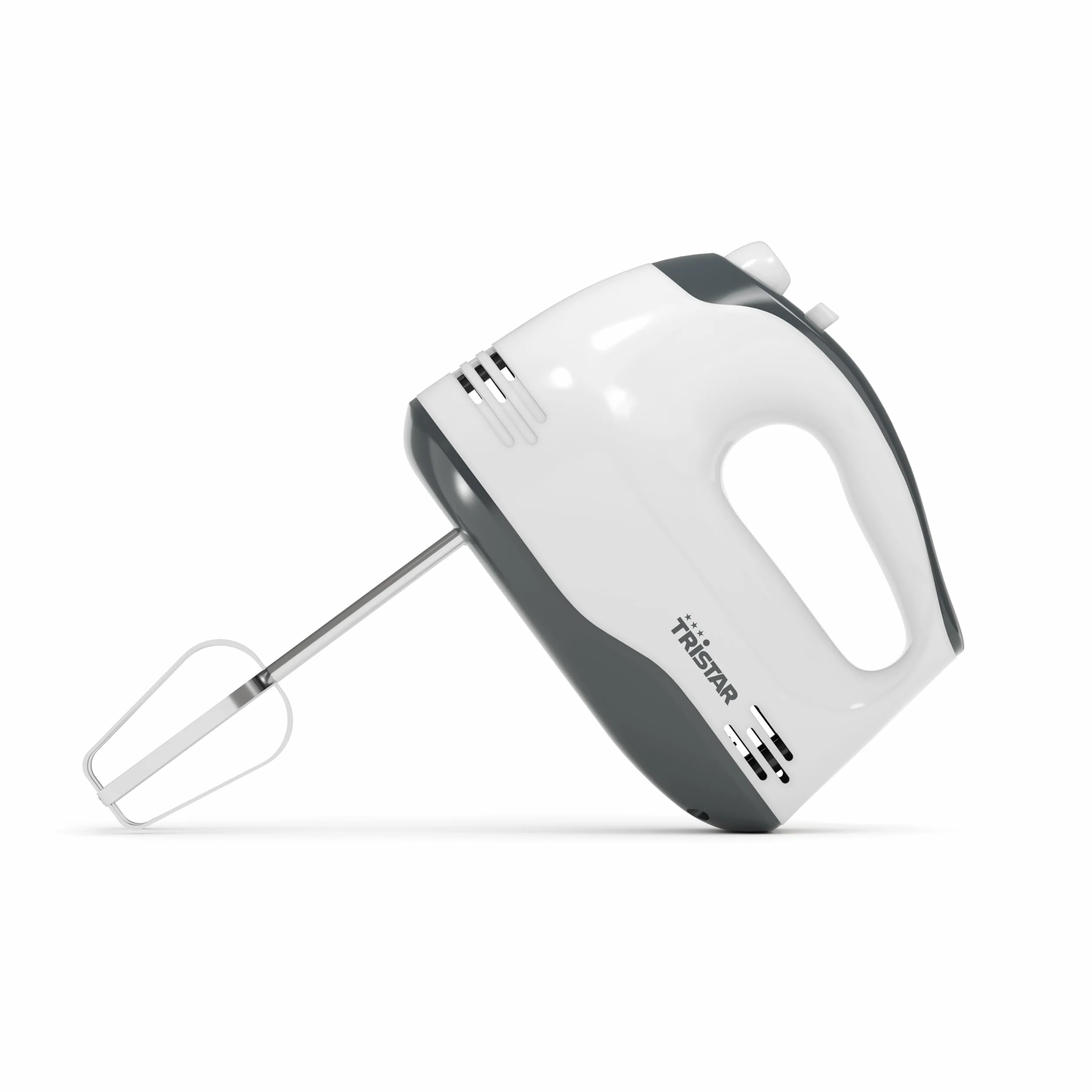Tristar Batidora manual, 5 Velocidades Ajustables, 200 W, Diseño Ergonómico, Accesorios de Acero Inoxidable, Piezas Aptas para Lavavajillas, BPA Free, Compacta y Fácil de Usar, MX-4203