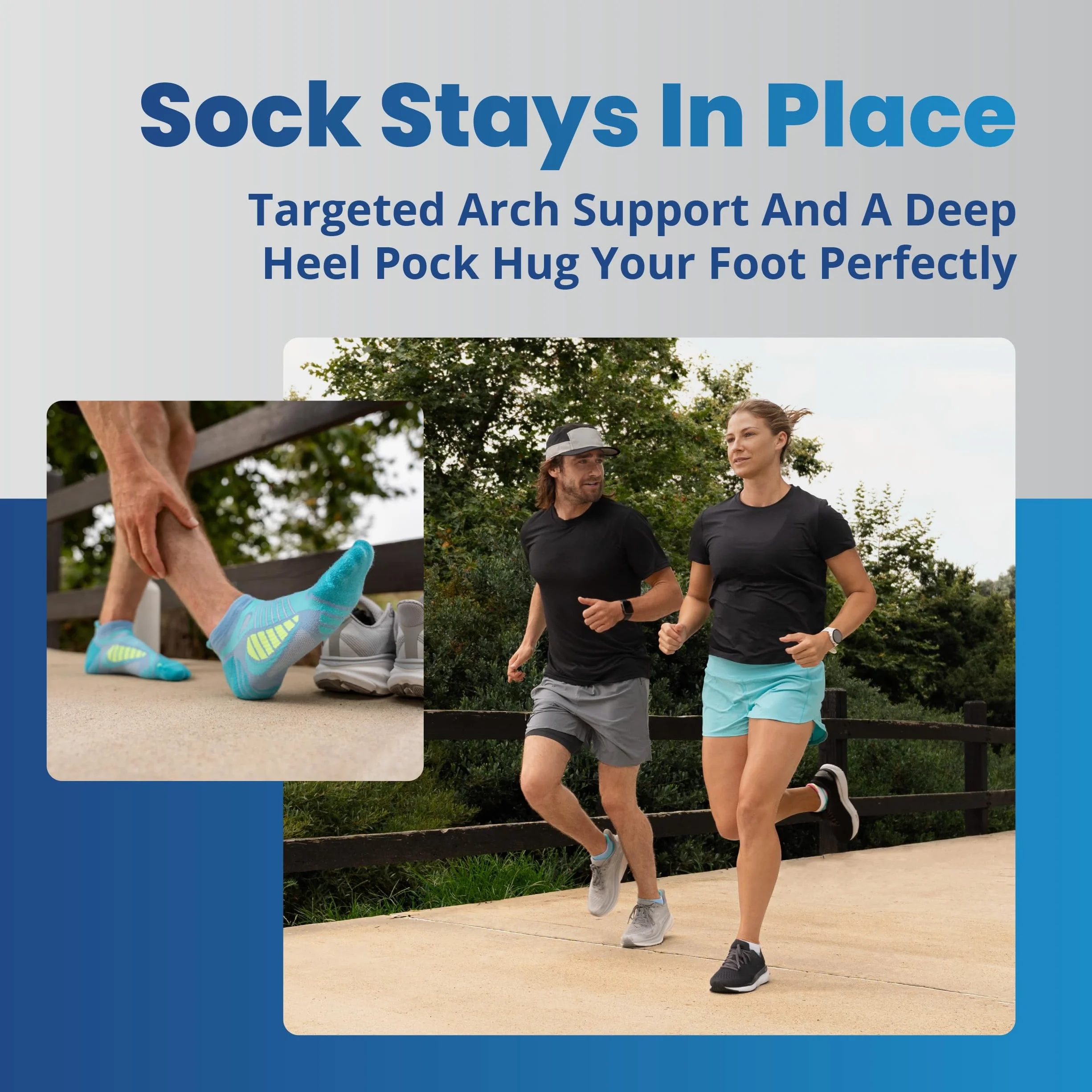 Balega Ultralight Lightweight Performance Crew Athletic Running Socks for Men and Women (1 Pair), Cobalt, X-Large