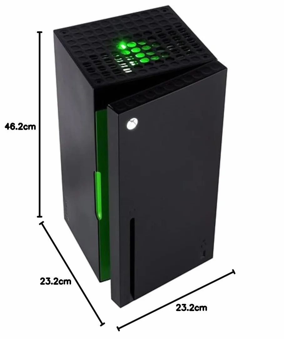 JUNG XBOX Series X Minilodówka, cicha, pojemność 10 l / 12 puszek, nadaje się do pokoju i samochodu, bezgłośna, mała lodówka