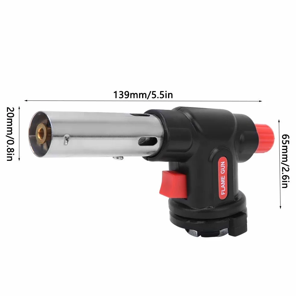 Palnik kuchenny, regulowany pistolet natryskowy, elektroniczny pistolet do spawania, zapłonu, do użytku na zewnątrz i w kuchni, gotowania, pieczenia, 1300 ℃