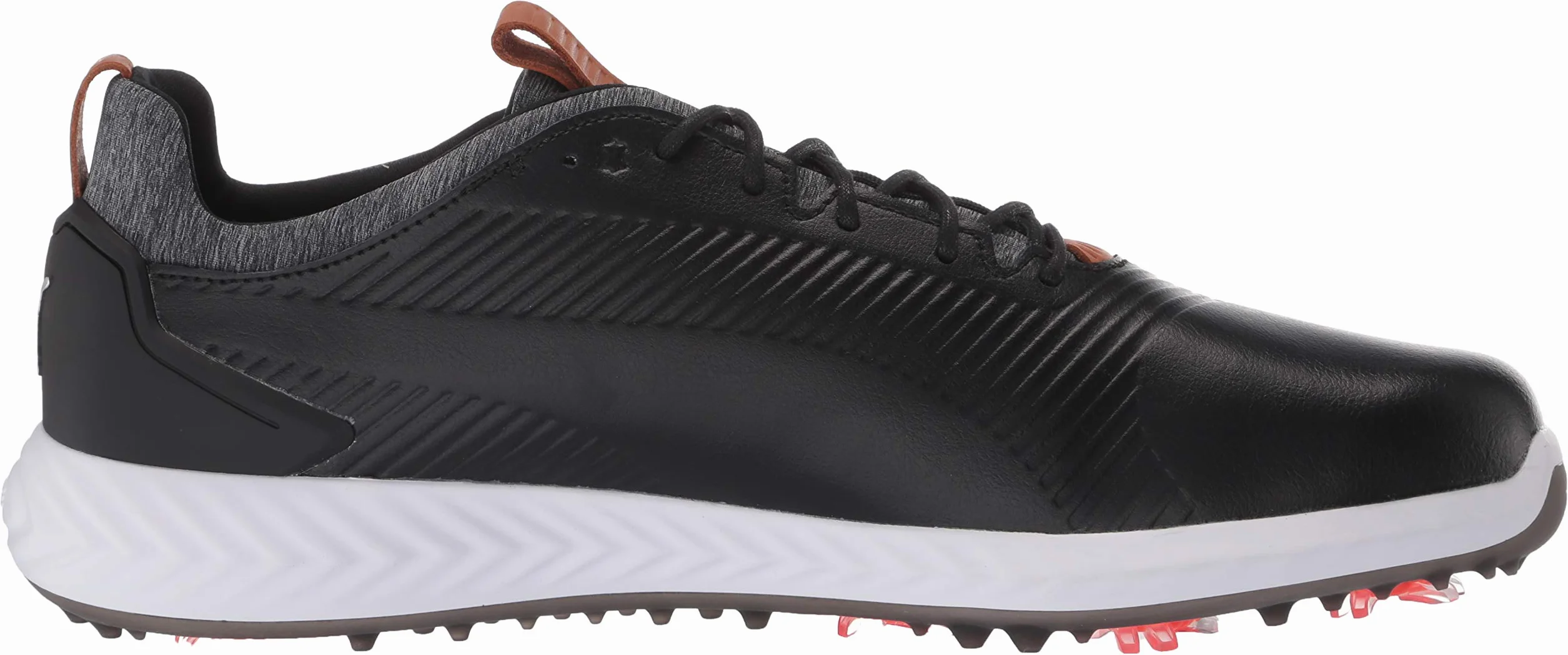 PUMA GOLF Męskie buty do golfa Ignite Pwradapt Leather 2.0, Czarny, 42.5 EU