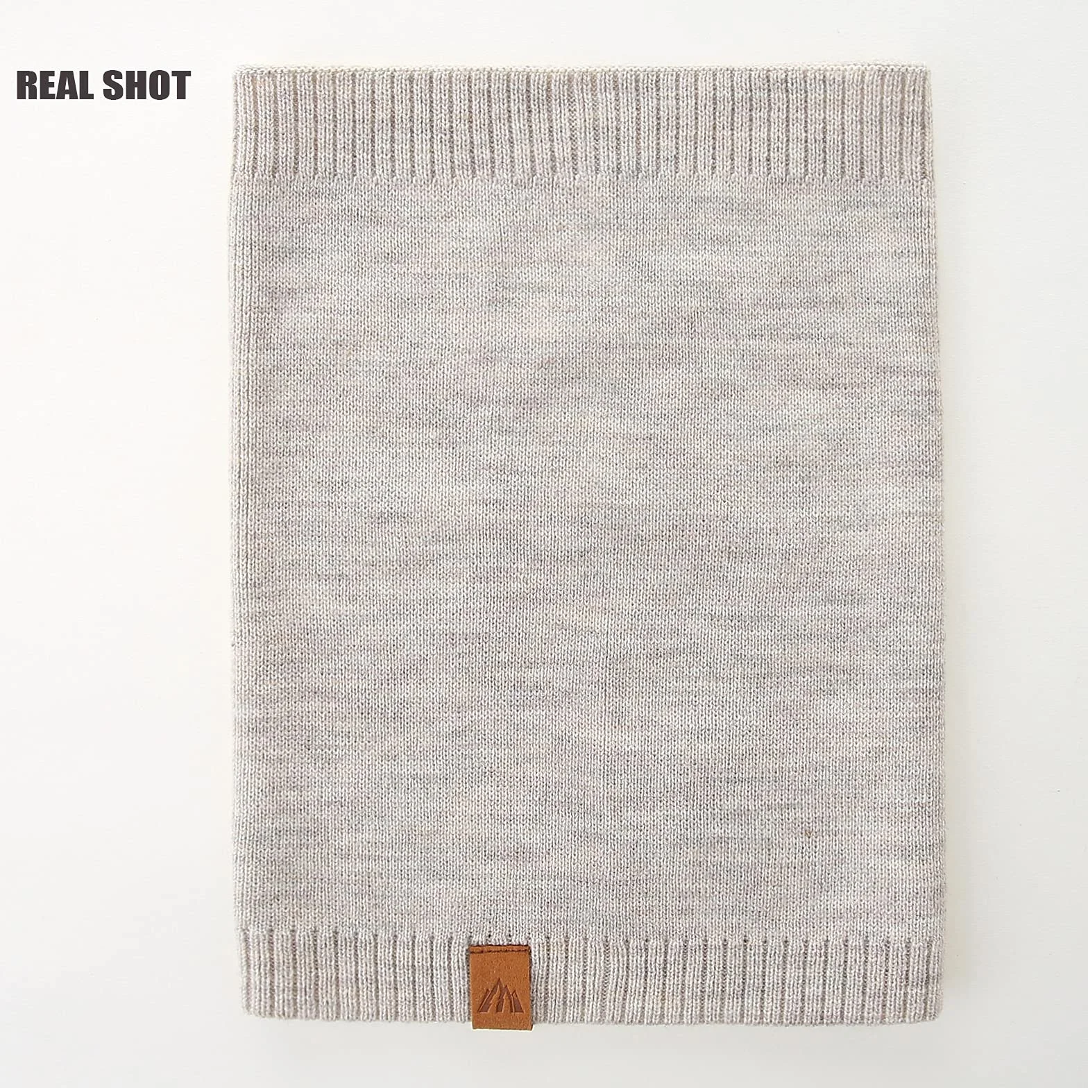 Dziecięca czapka zimowa typu beanie dla chłopców, z dzianiny, ciepła czapka i szalik dla dzieci, beżowy, M