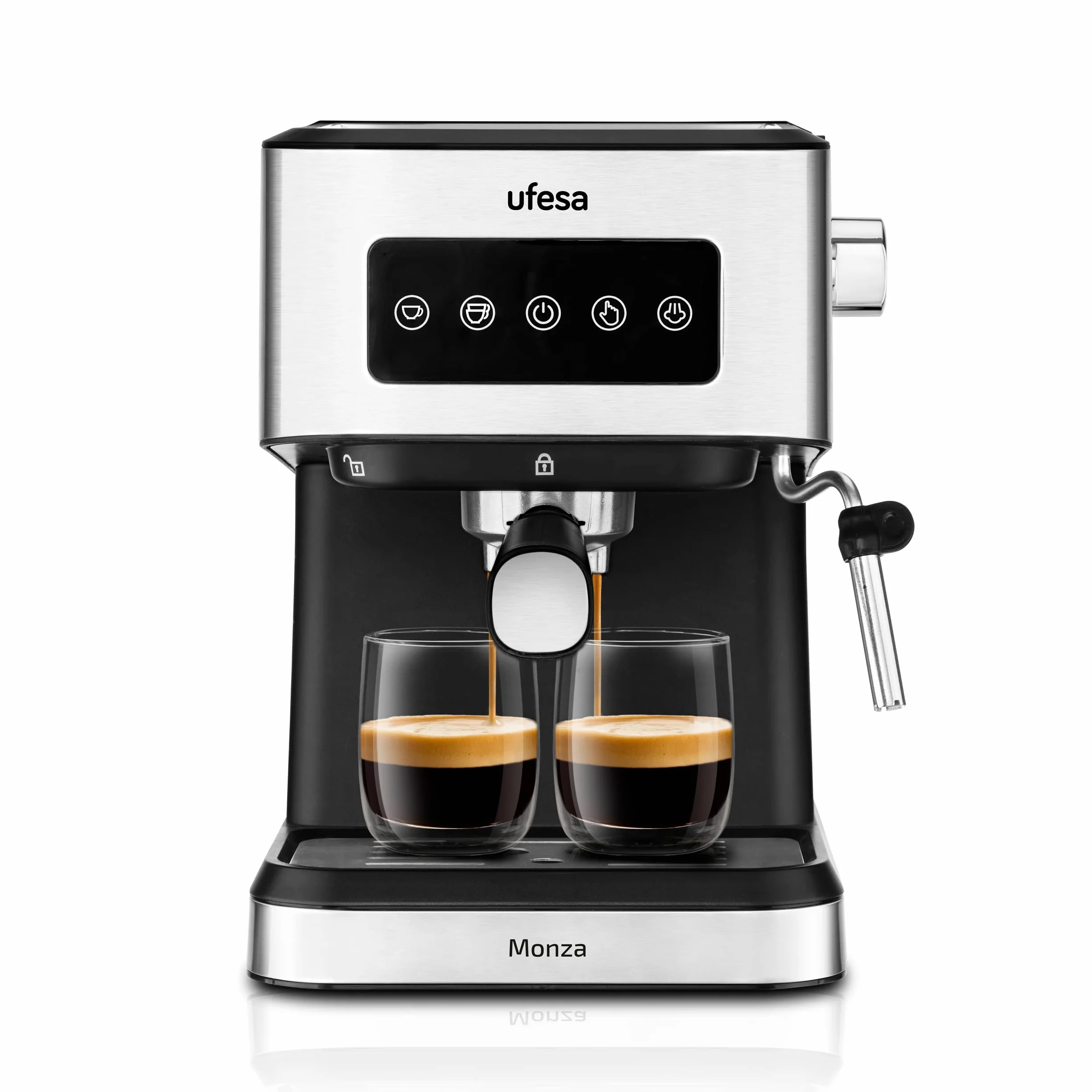 Ufesa Monza ekspres do kawy espresso 20 bar 1050 W cyfrowy panel dotykowy