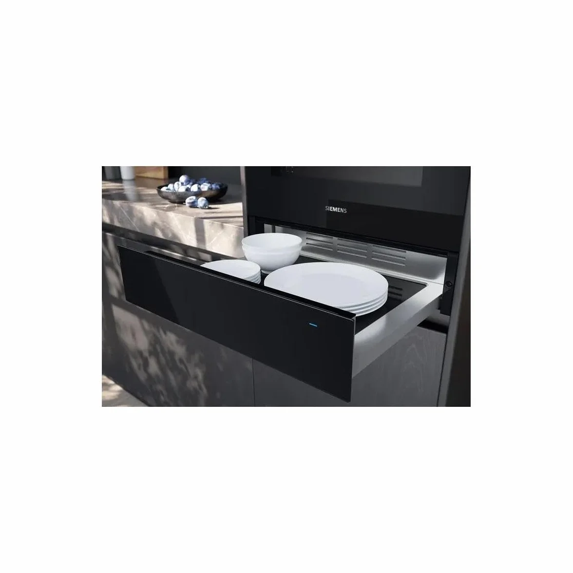 Siemens BI710C1B1 iQ700 inteligentna szuflada grzewcza 60 x 14 cm czarna