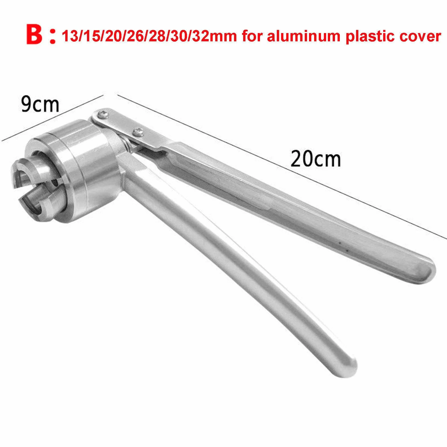 Zaciskarka Do Fiolek 13-32mm Pełna Aluminiowa Przenośna Maszyna Uszczelniająca Medyczna Stal Nierdzewna 304 B-28mm
