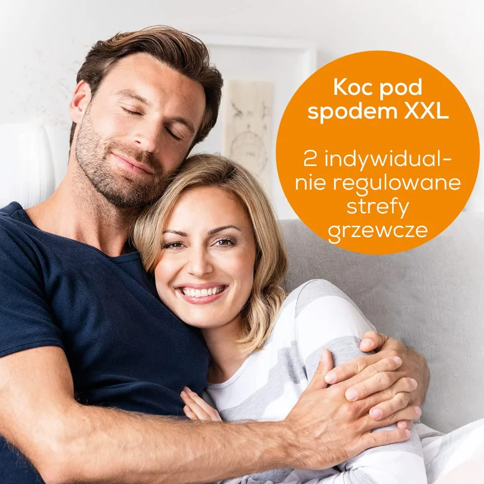 Beurer UB 68 XXL podwójna mata grzewcza, 150 x 160 cm, 2 strefy temperatury, 4 poziomy temperatury, system bezpieczeństwa, funkcja timera, można prać w pralce