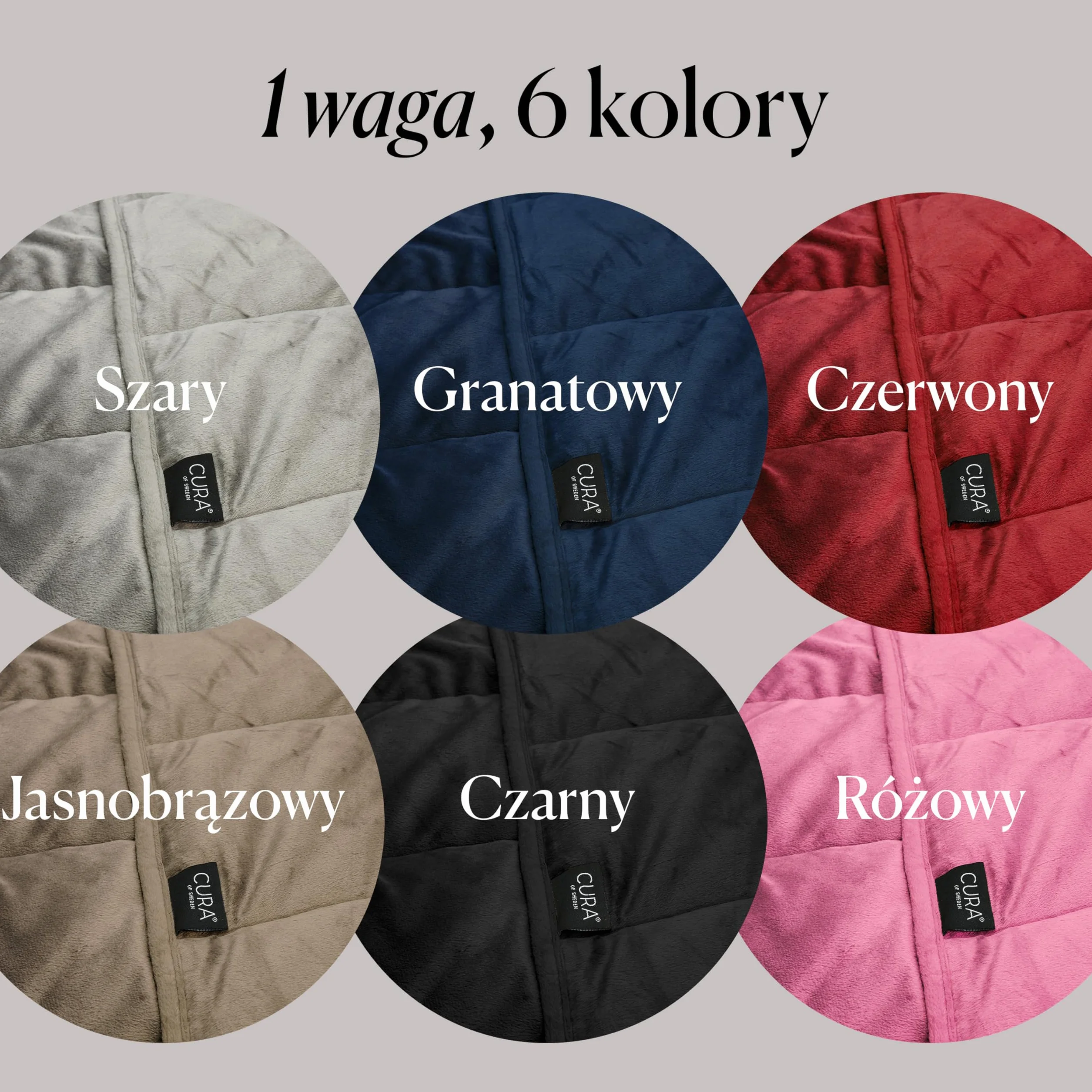 CURA Koc obciążeniowy na sofę 6kg - codzienny głęboki relaks - idealny koce na sofę lub kanapę - koc przytulanka XXL 140x200cm - koce terapeutyczny - sofę - Szarny