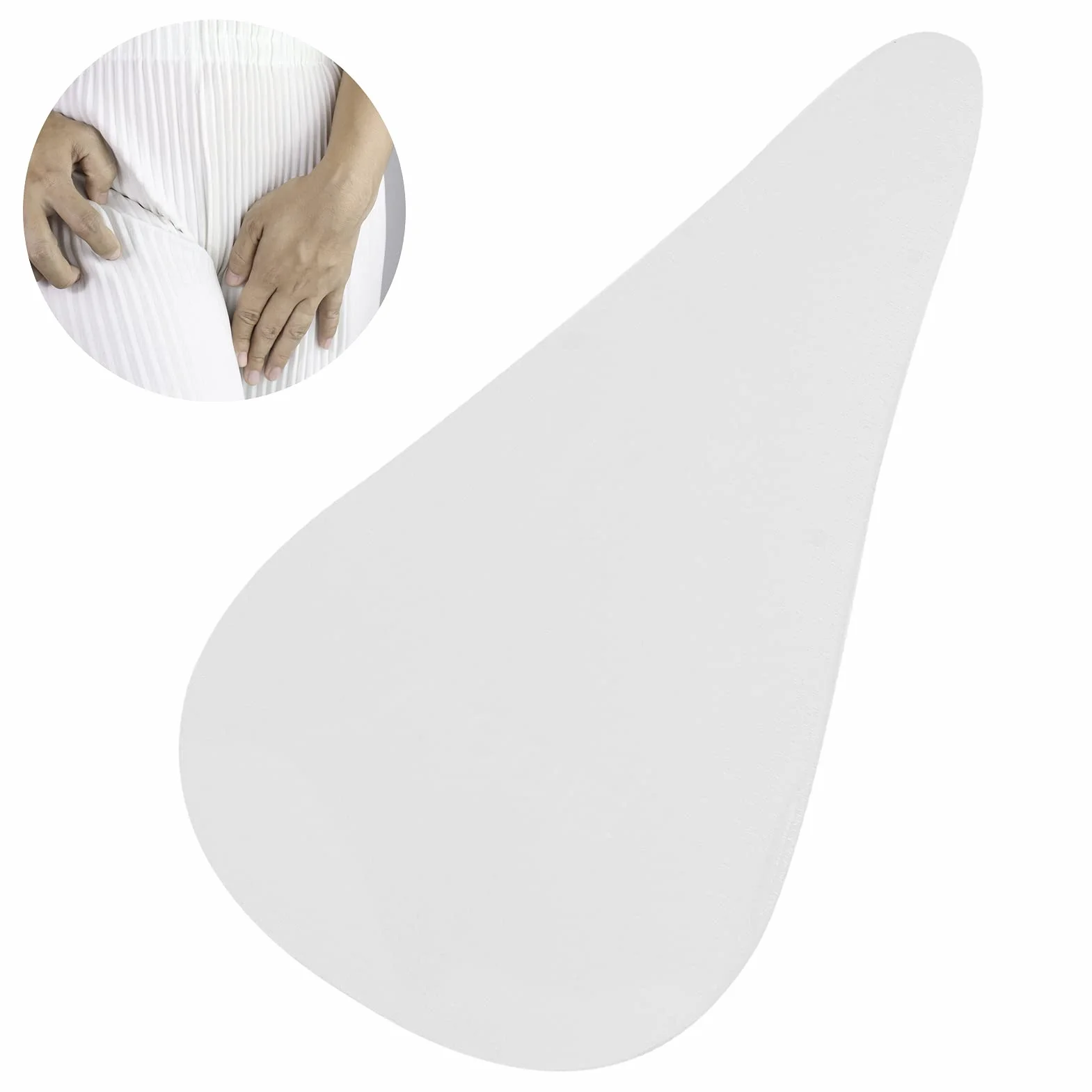 Camel Toe Concealer, Wielorazowe Wkładki Camel Toe Concealer, Silikonowa Osłona Camel Toe do Pływania, Bezśladowe Niewidoczne Podkładki Samoprzylepne do Bielizny(Single chip single large size)