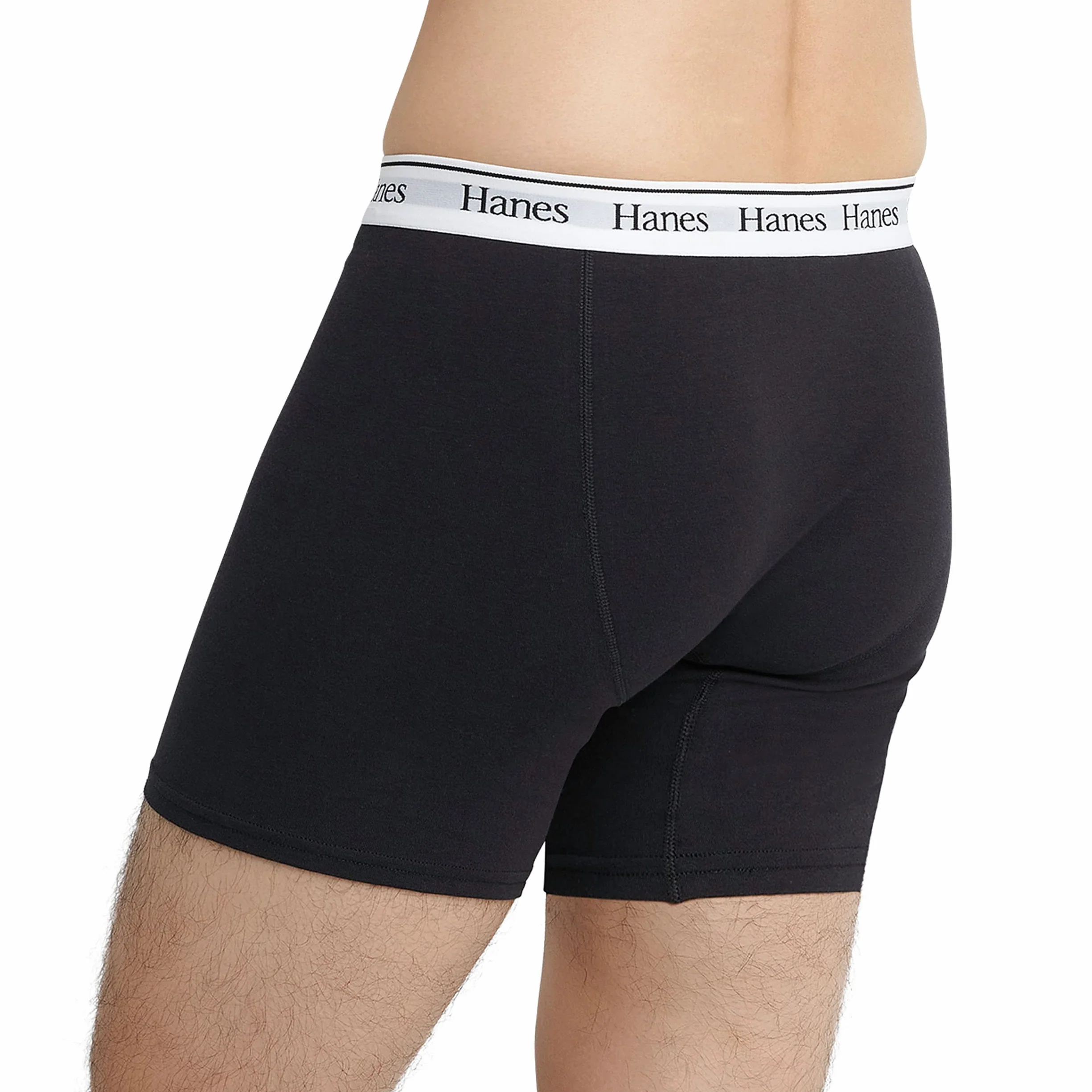 Hanes Krótkie bokserki Mężczyźni Hanes Originals Men’s Boxer Briefs & Trunks, Stretch Cotton Moisture-wicking Underwear, Modern Fit Low Rise, Multipacks (6 w zestawie)