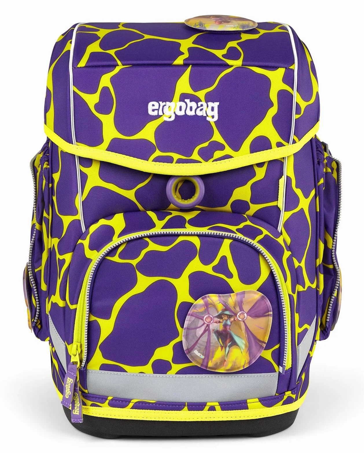 ergobag cubo zestaw ergonomicznych tornistrów, poprzednia kolekcja, klasyczny 5-częściowy zestaw 1. klasa szkoła podstawowa, Subärkraft - fioletowy, jeden rozmiar