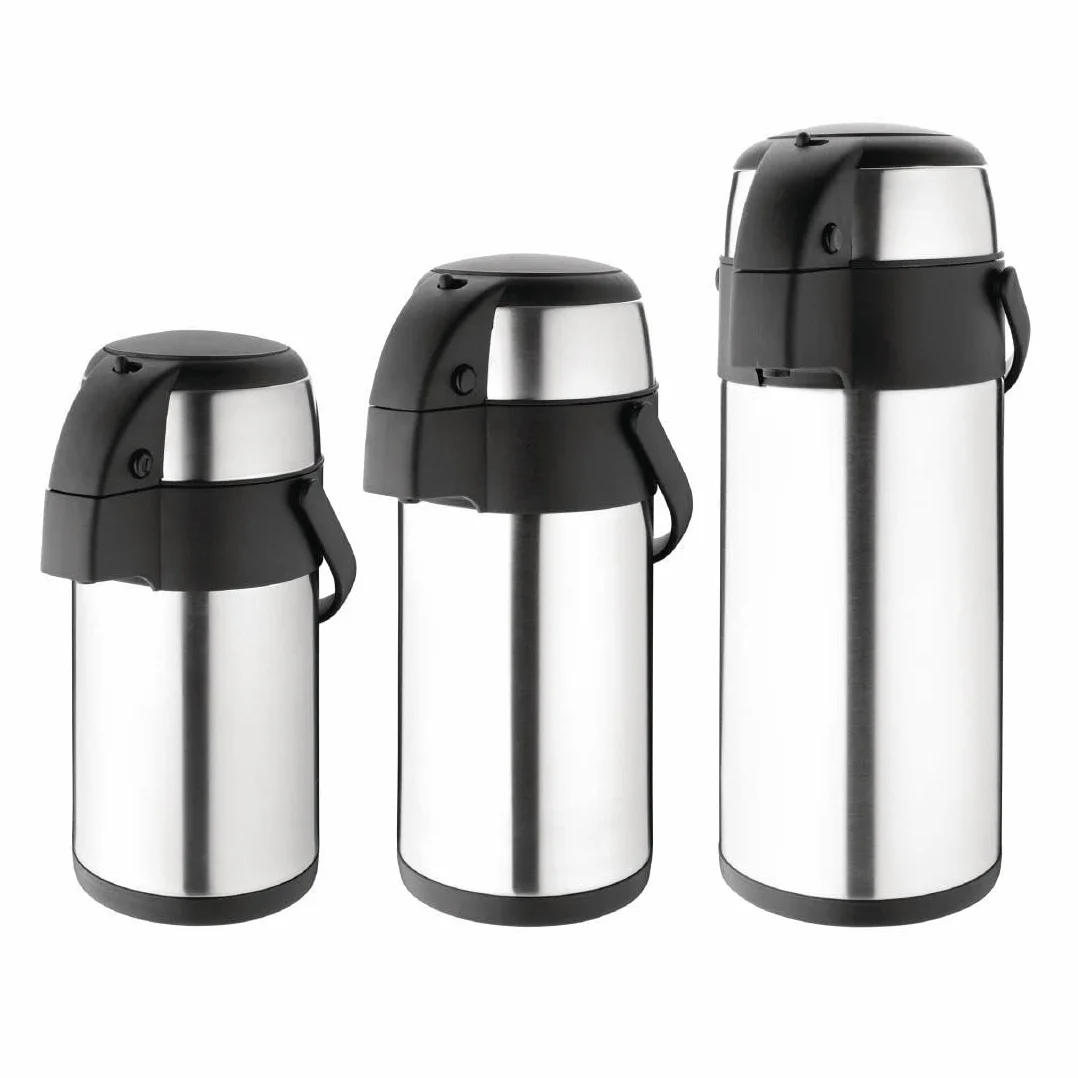 Olympia Pompa Action Airpot 5 l dzbanek do herbaty ze stali nierdzewnej 445 x 172 mm