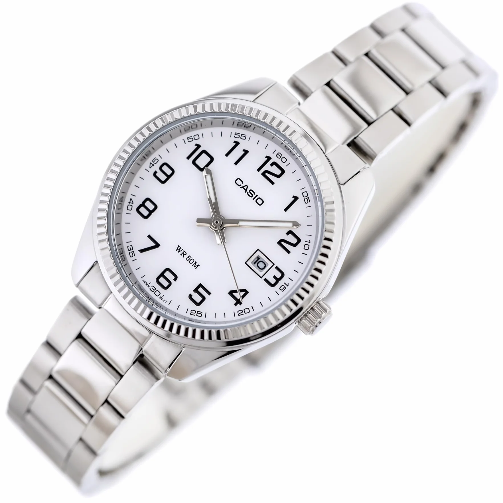 Casio damski analogowy kwarcowy zegarek na rękę ze stali nierdzewnej