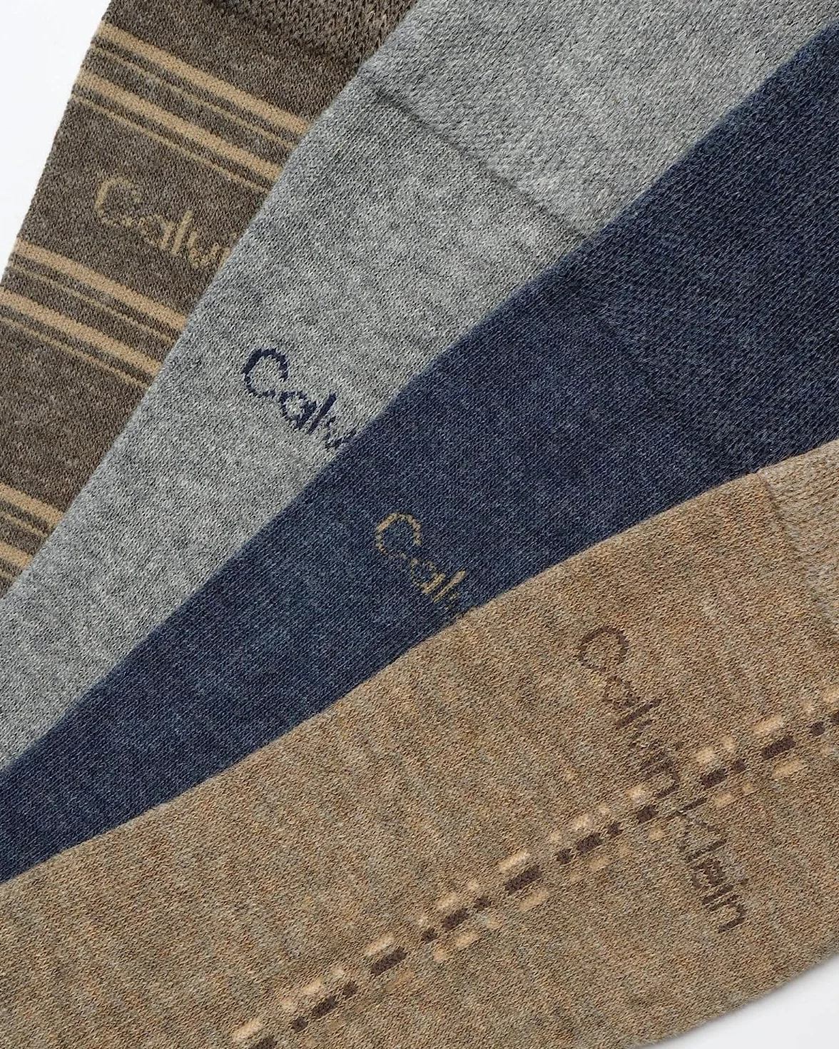 Calvin Klein Męskie skarpety do sukienki - skarpety z mieszanki bawełny: wzory i bryły (4 sztuki)