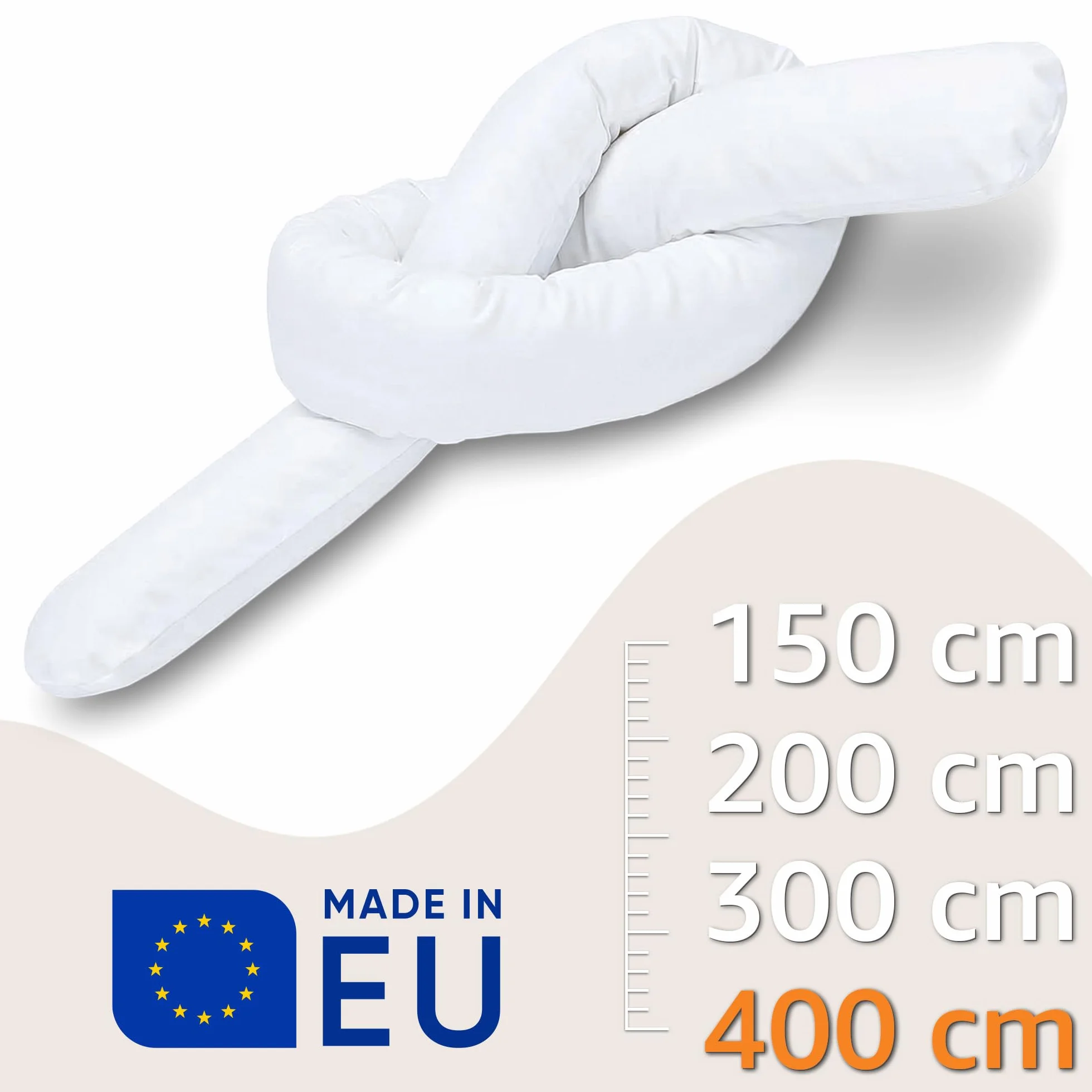 Poduszka do spania na boku 400 cm bawełna wałek pod kark Księżyc
