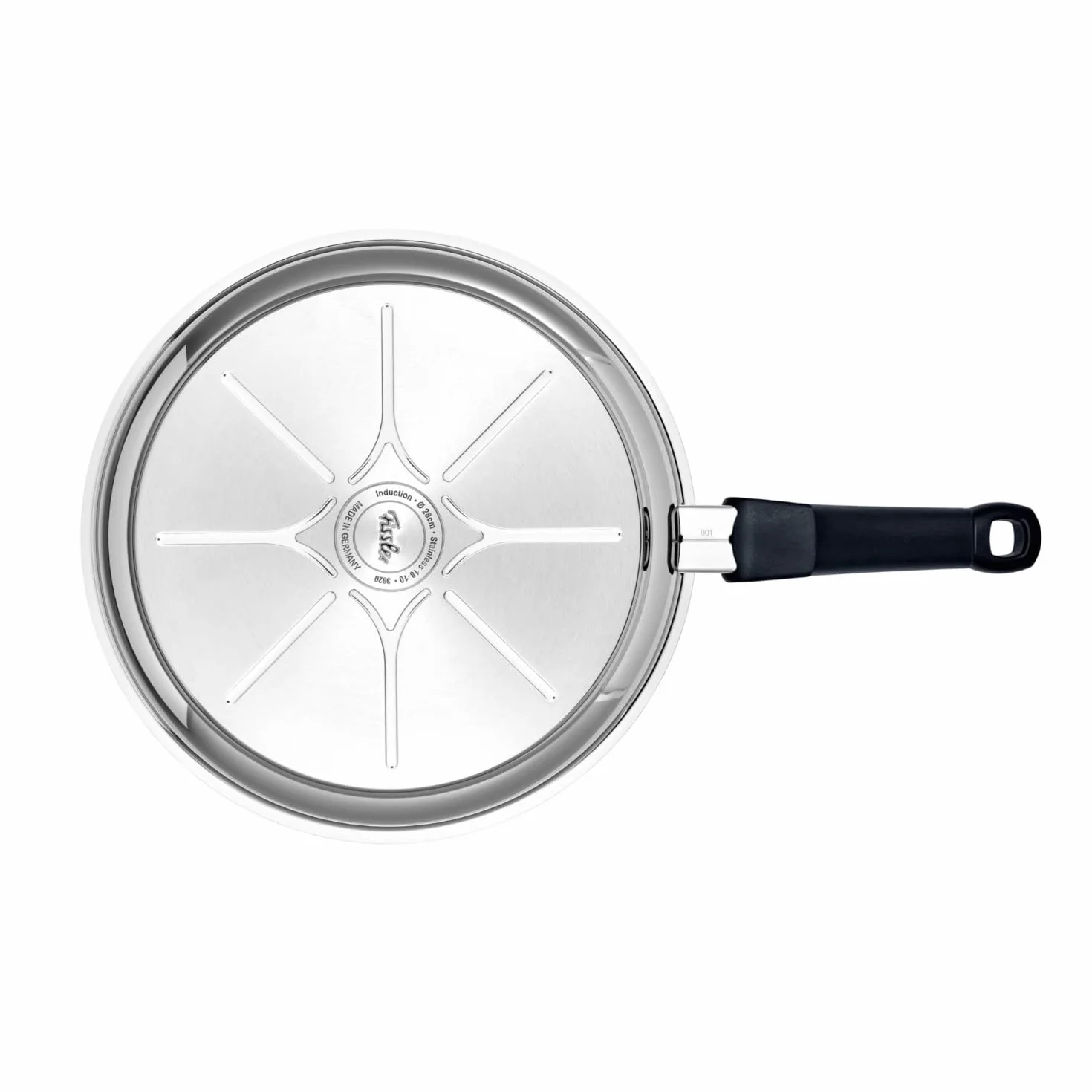 Fissler Adamant Premium Patelnia Ceramiczna 24 cm Stal Nierdzewna Srebrny/Czarny